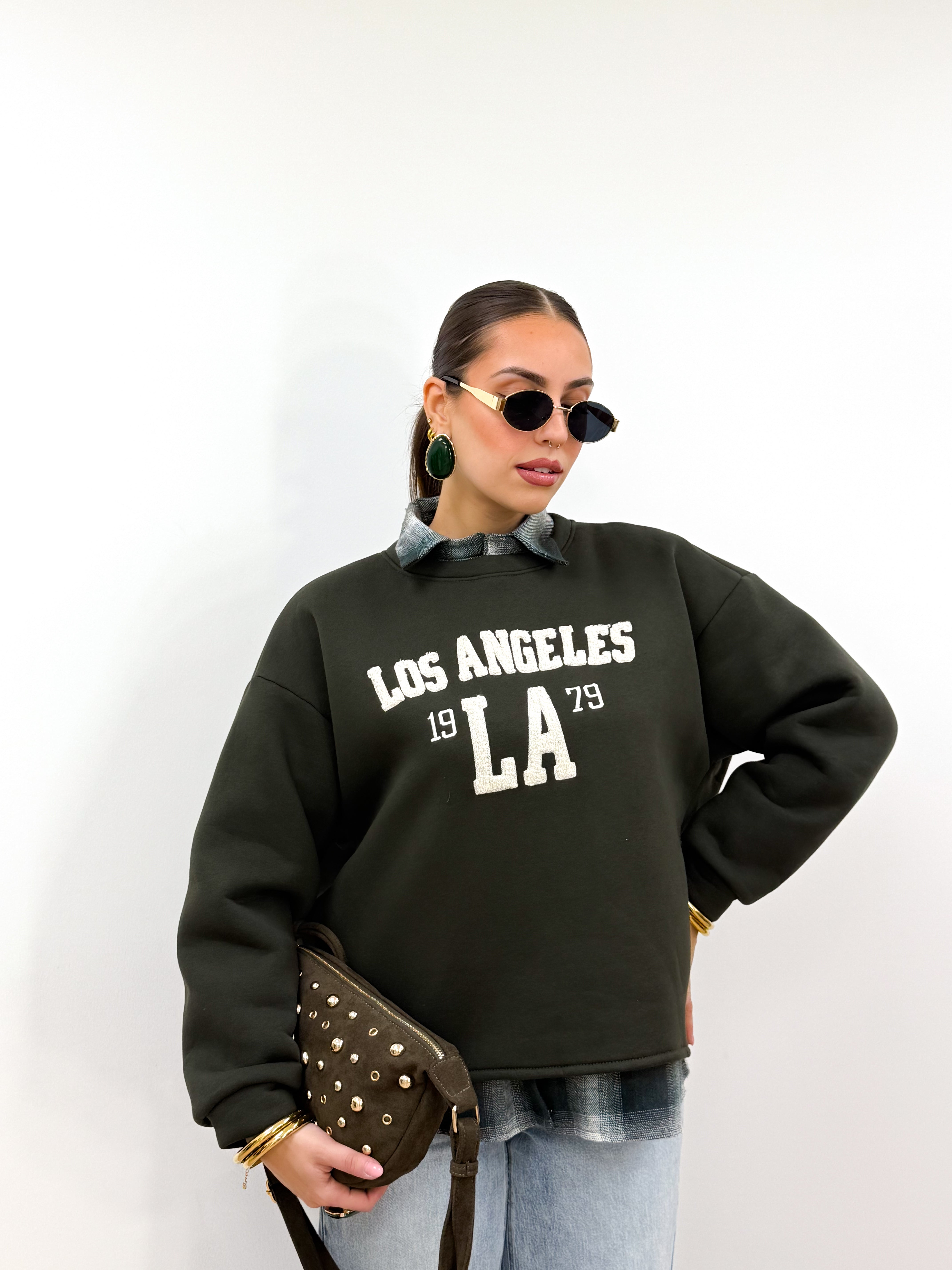 Felpa Los Angeles Verde