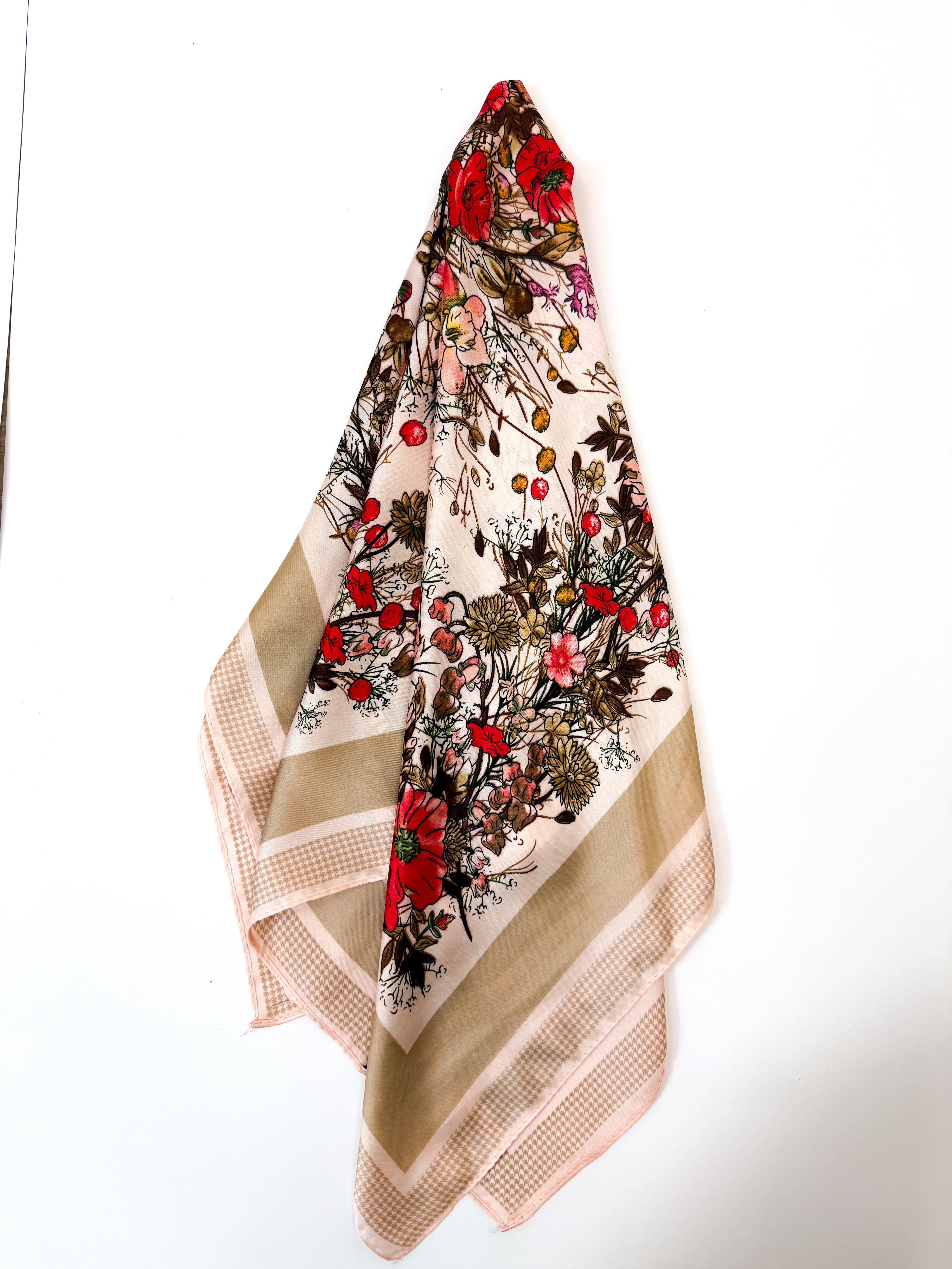 Foulard boucquet rosa