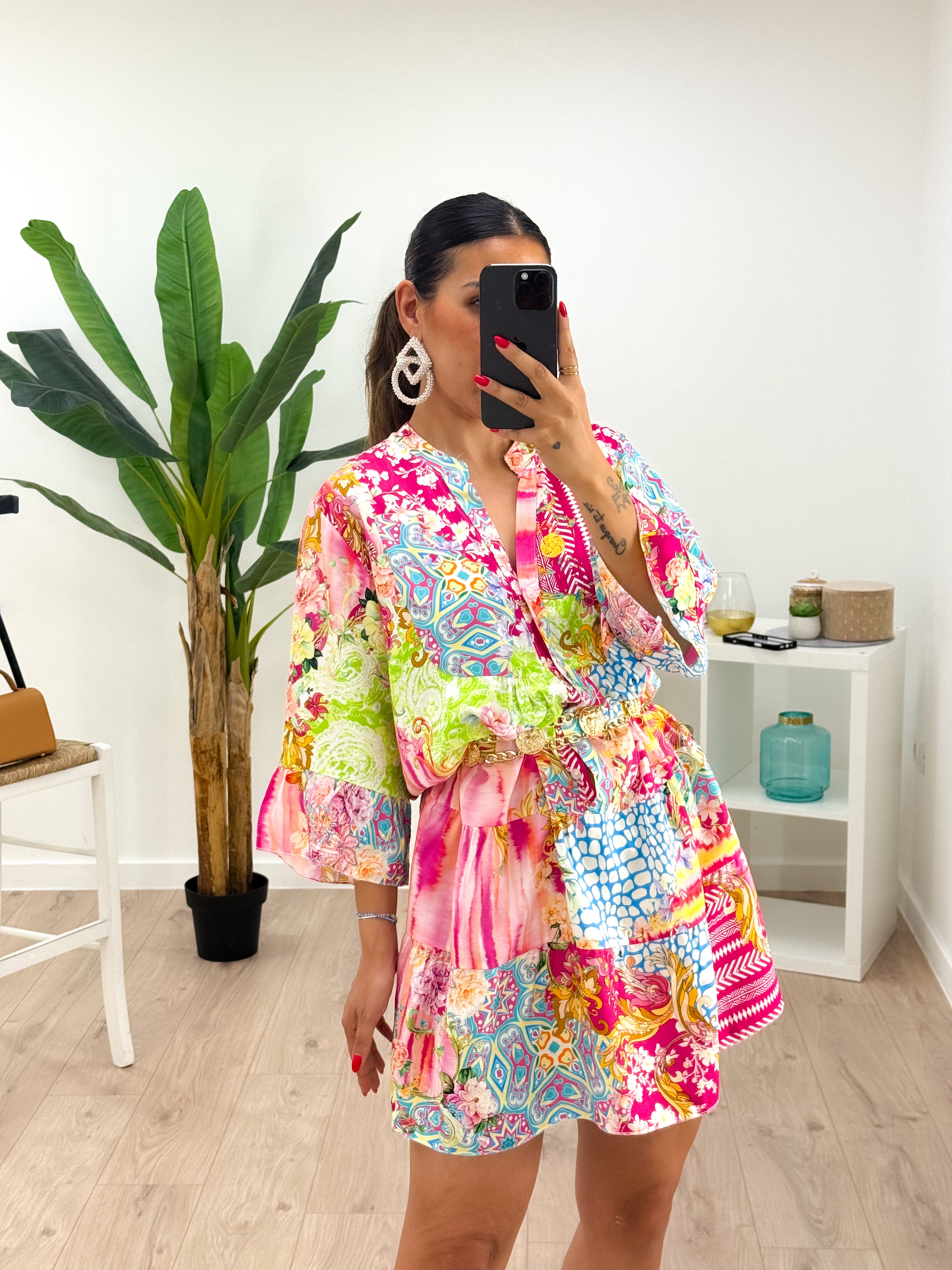 Caftano Mykonos FUCSIA