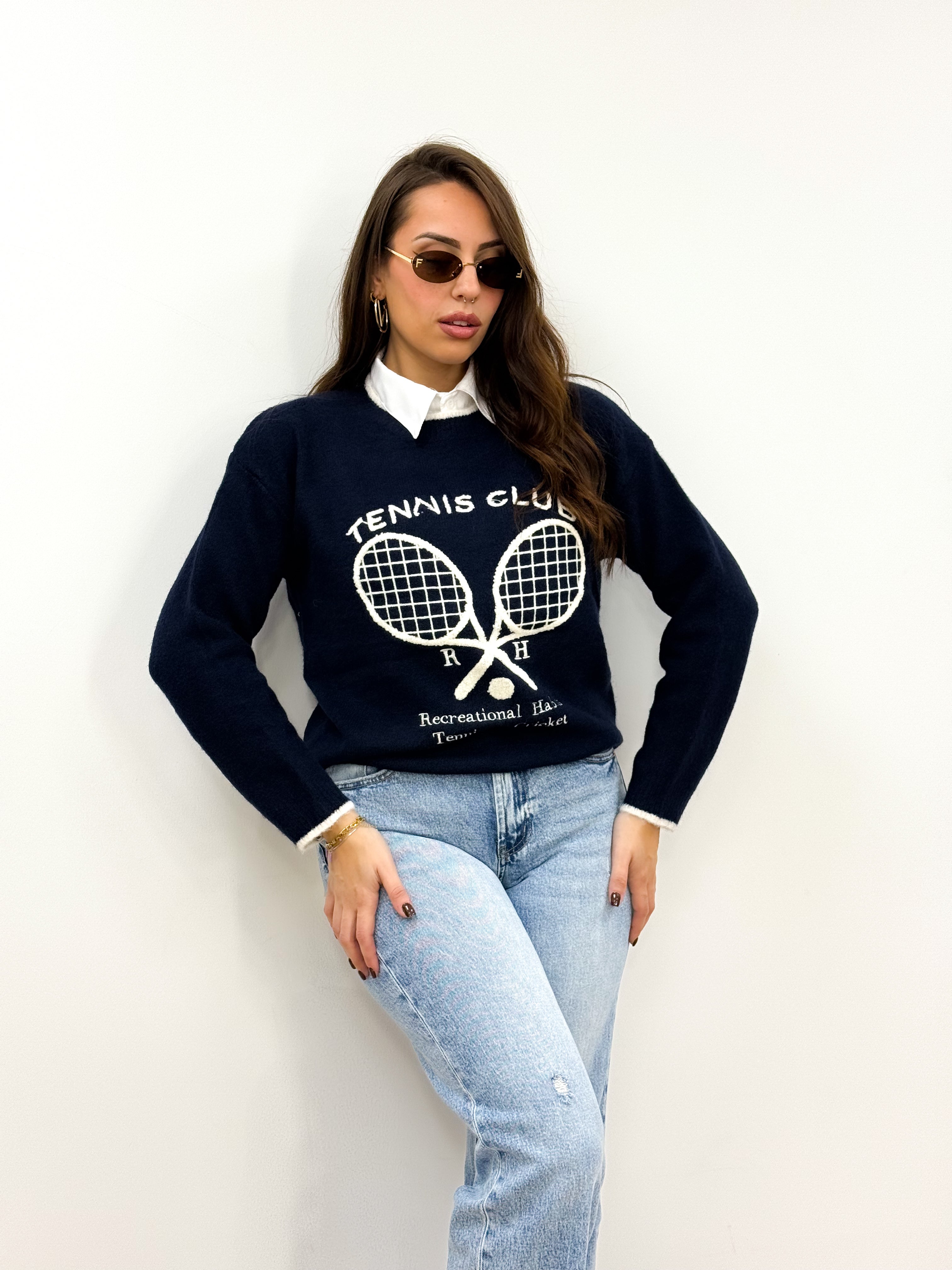 Maglioncino Tennis Blu