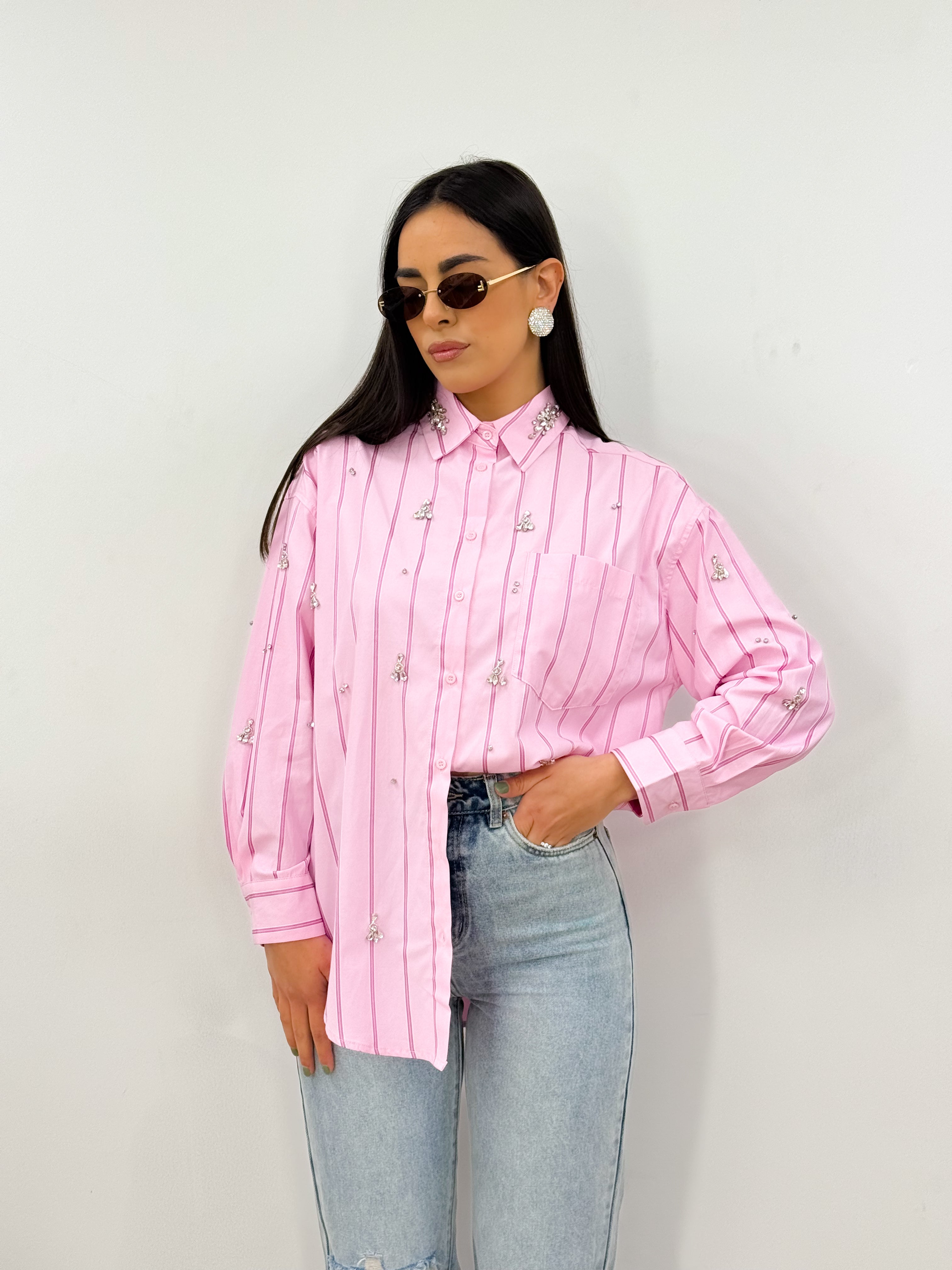 Camicia SHINE rosa