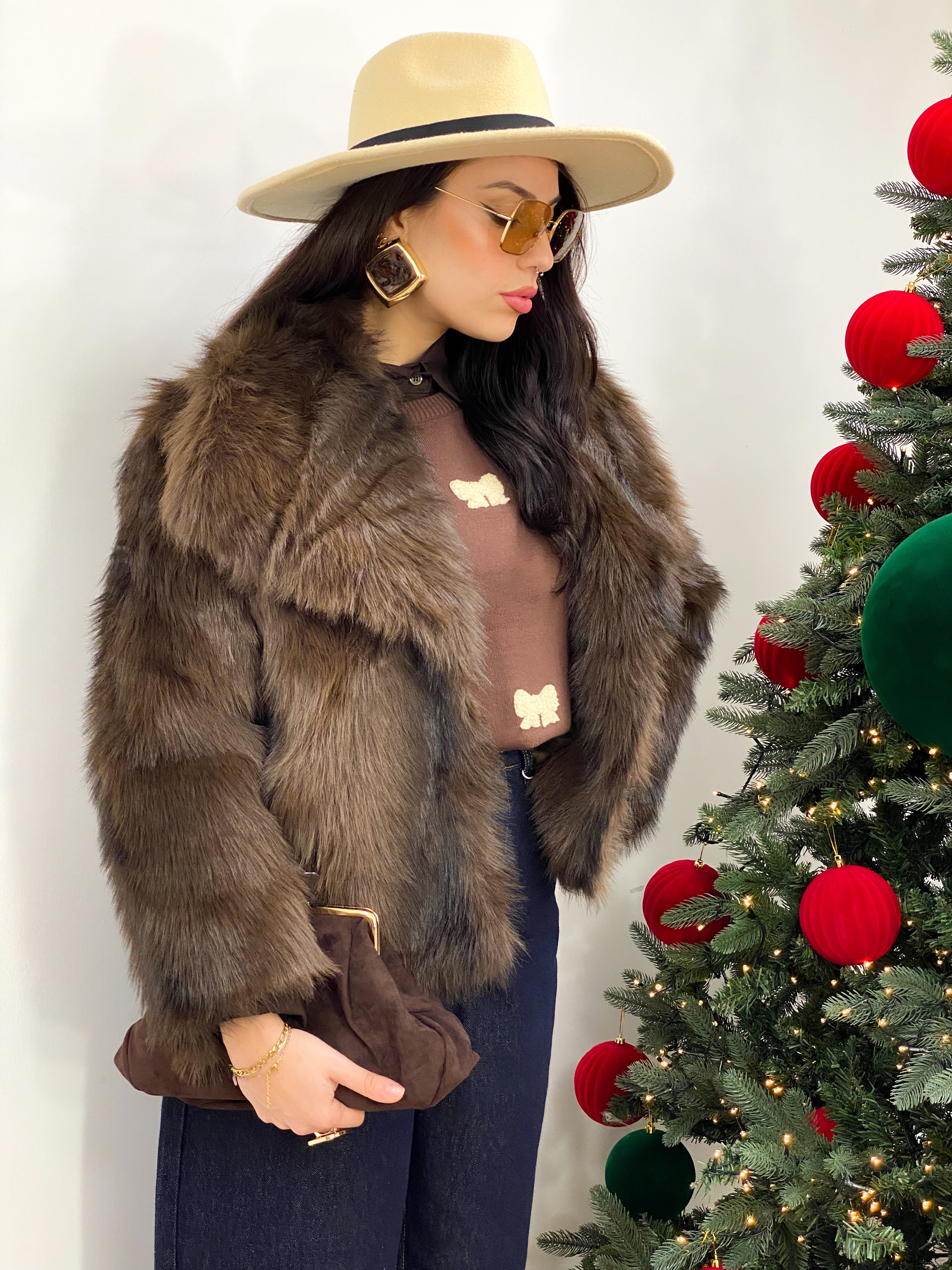 Pelliccia Bear Marrone