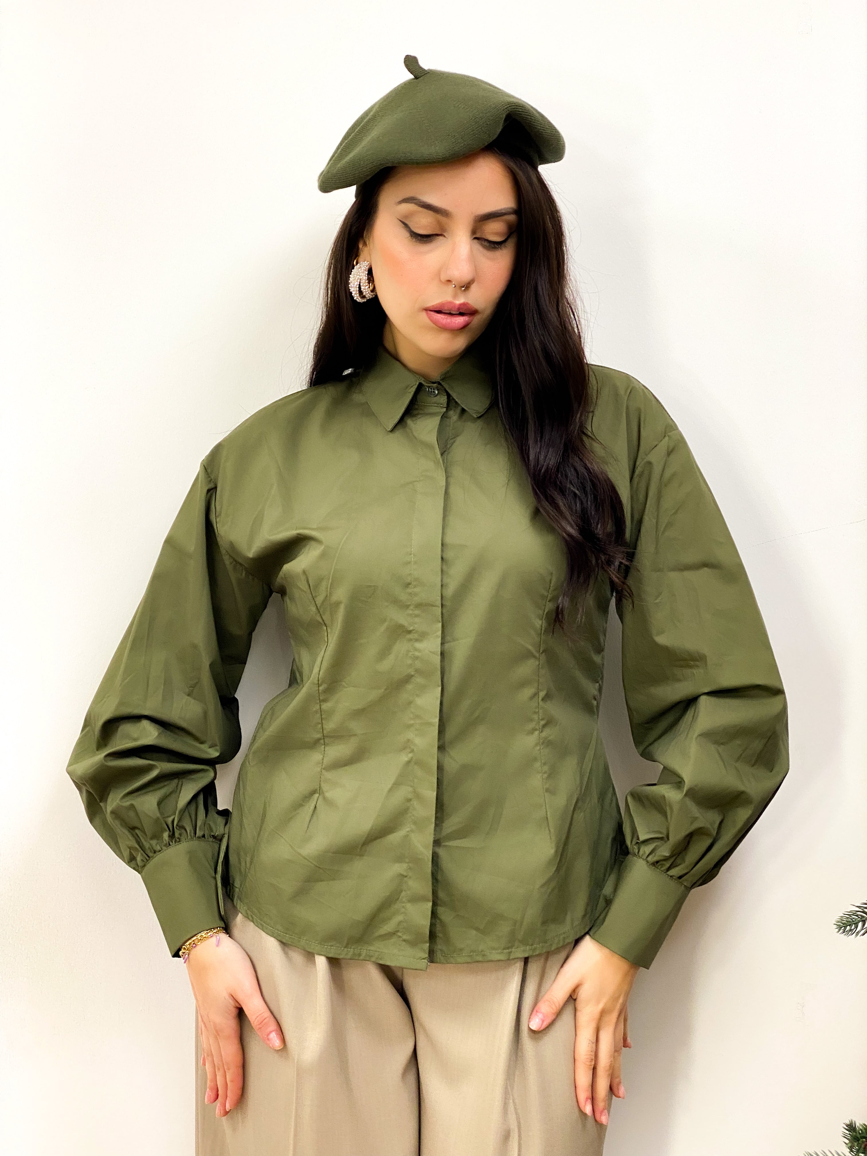 Camicia Classic Verde Oliva