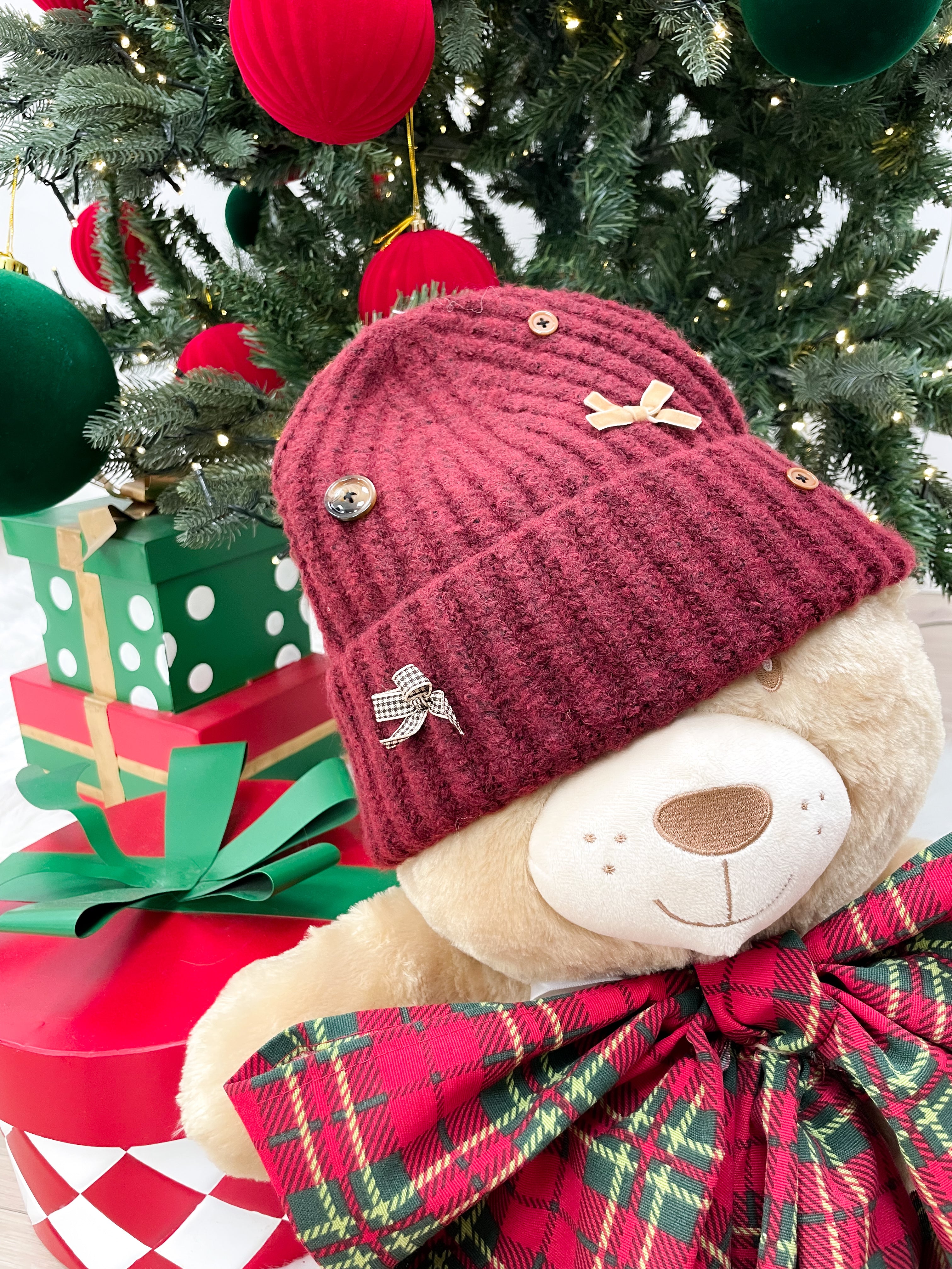 Cappello Flake Bordeaux