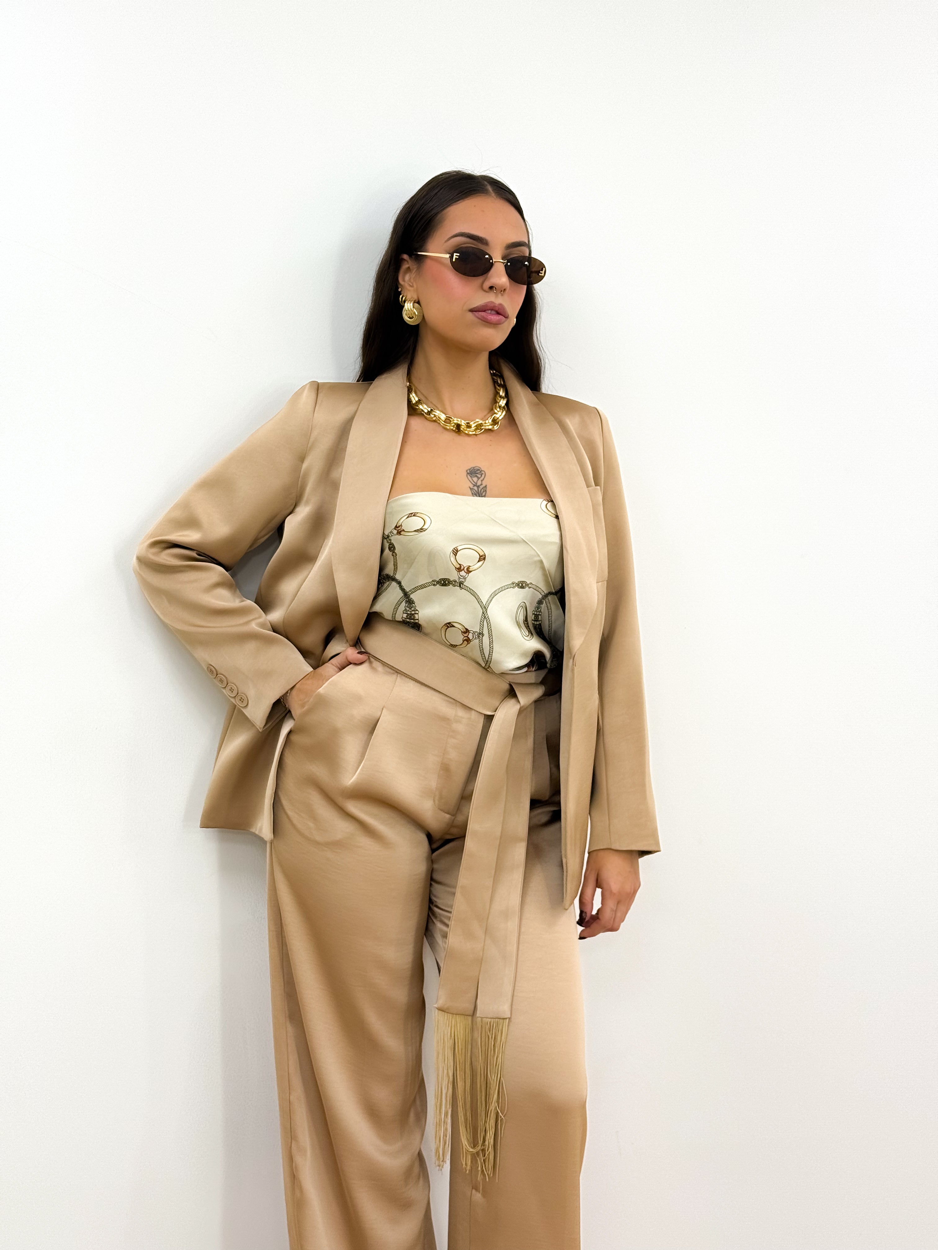 Tailleur party champagne