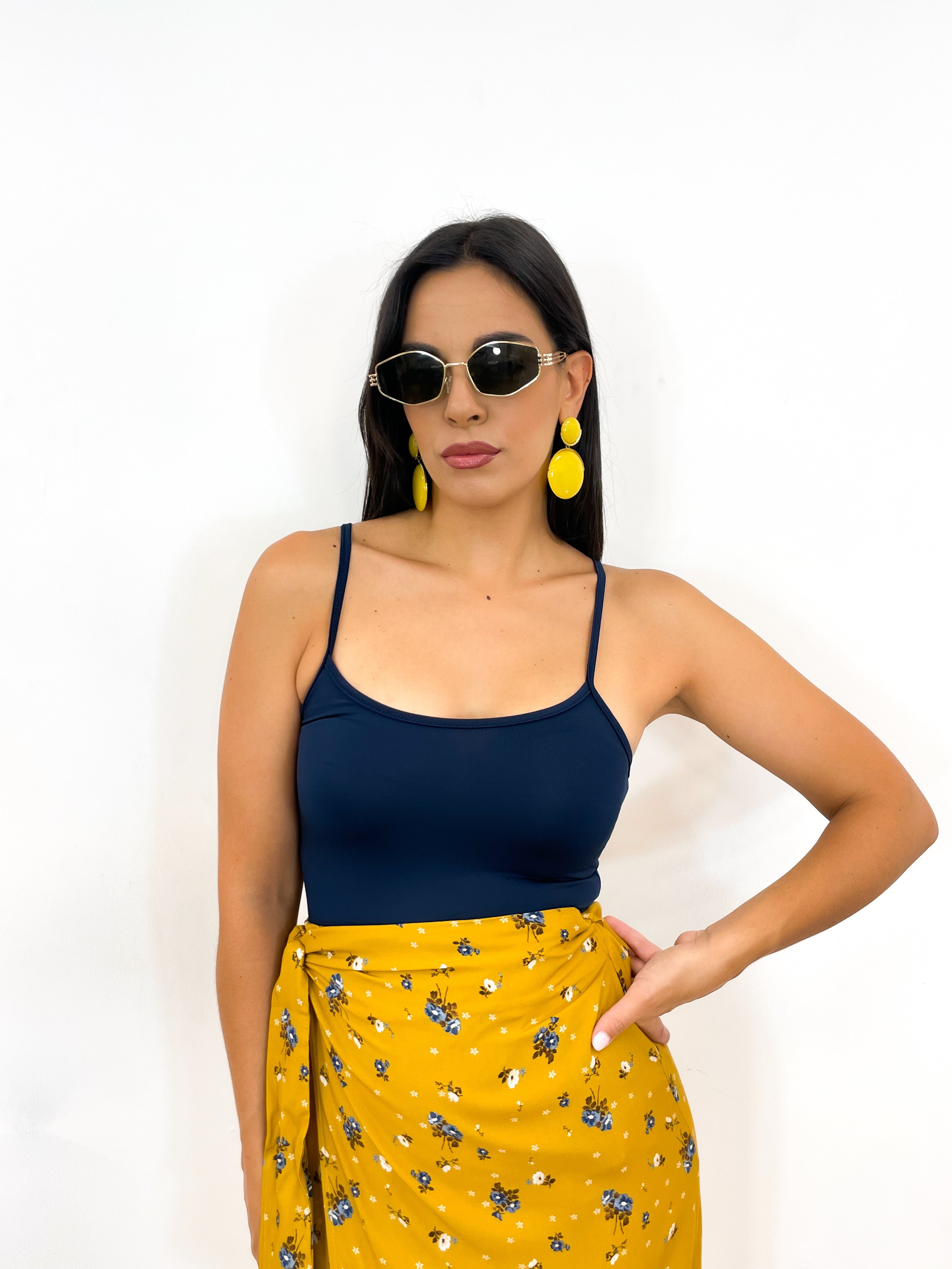 Orecchini pendente giallo