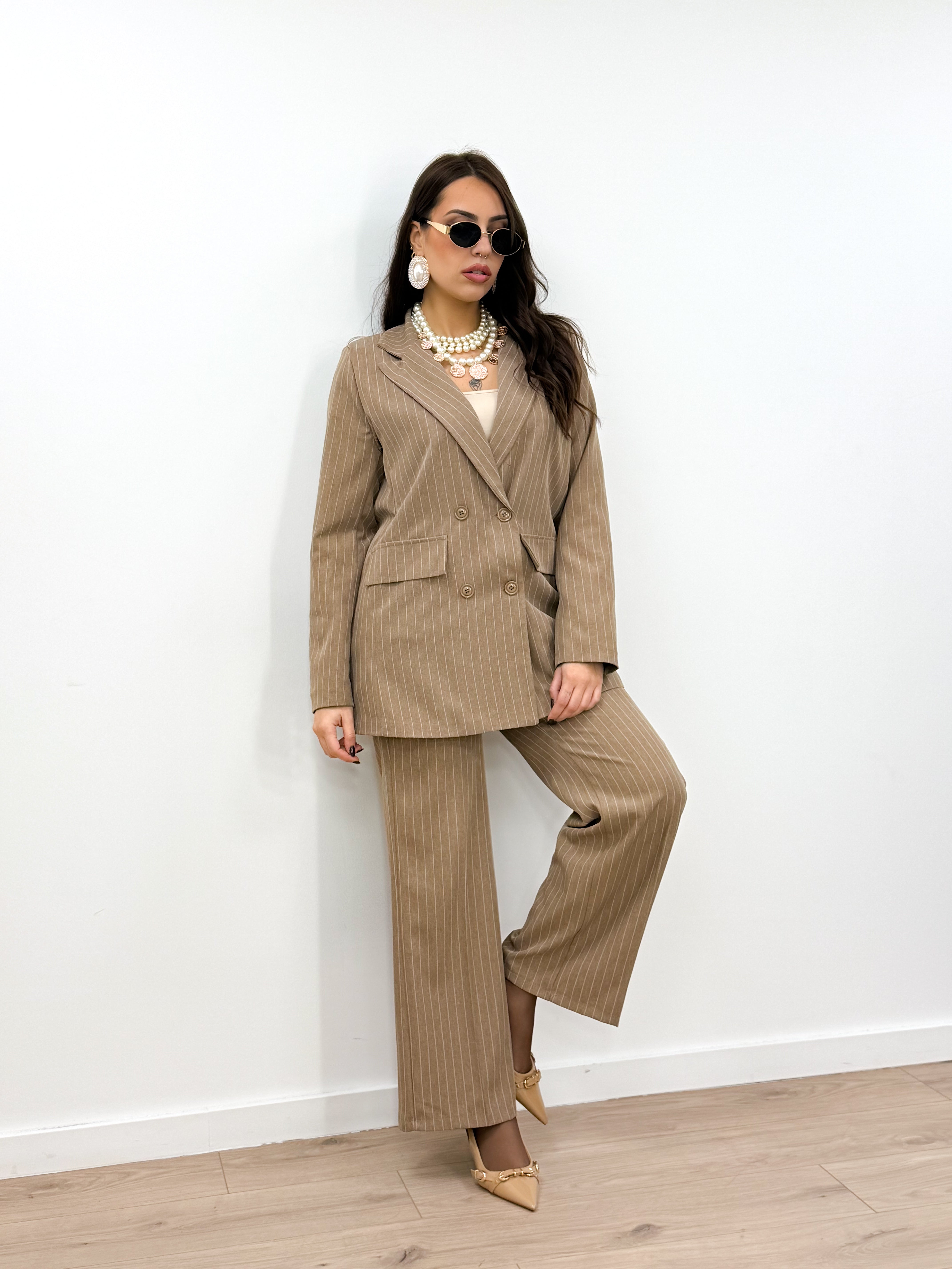 Tailleur Megan camel