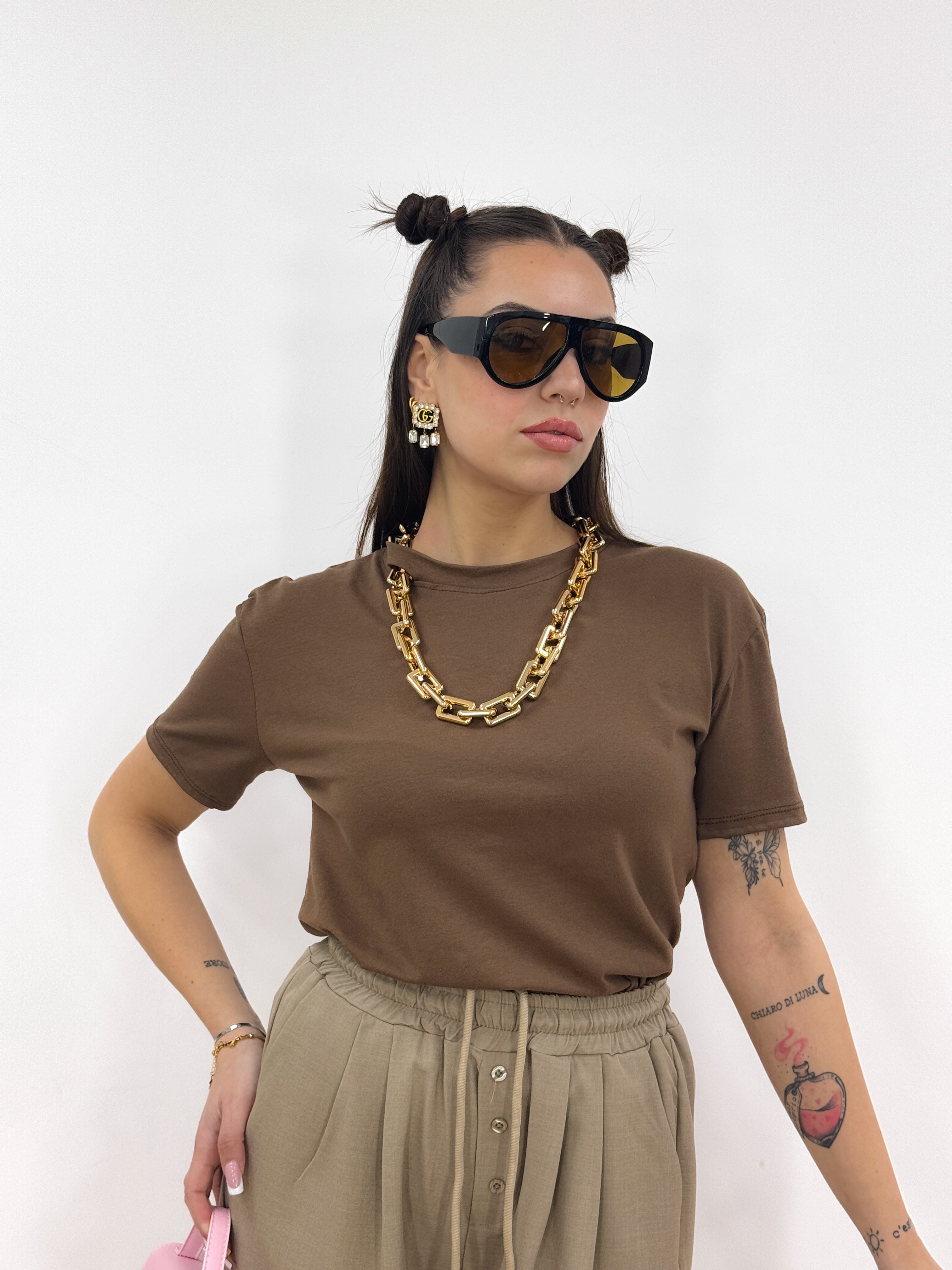 T-Shirt Legame MARRONE
