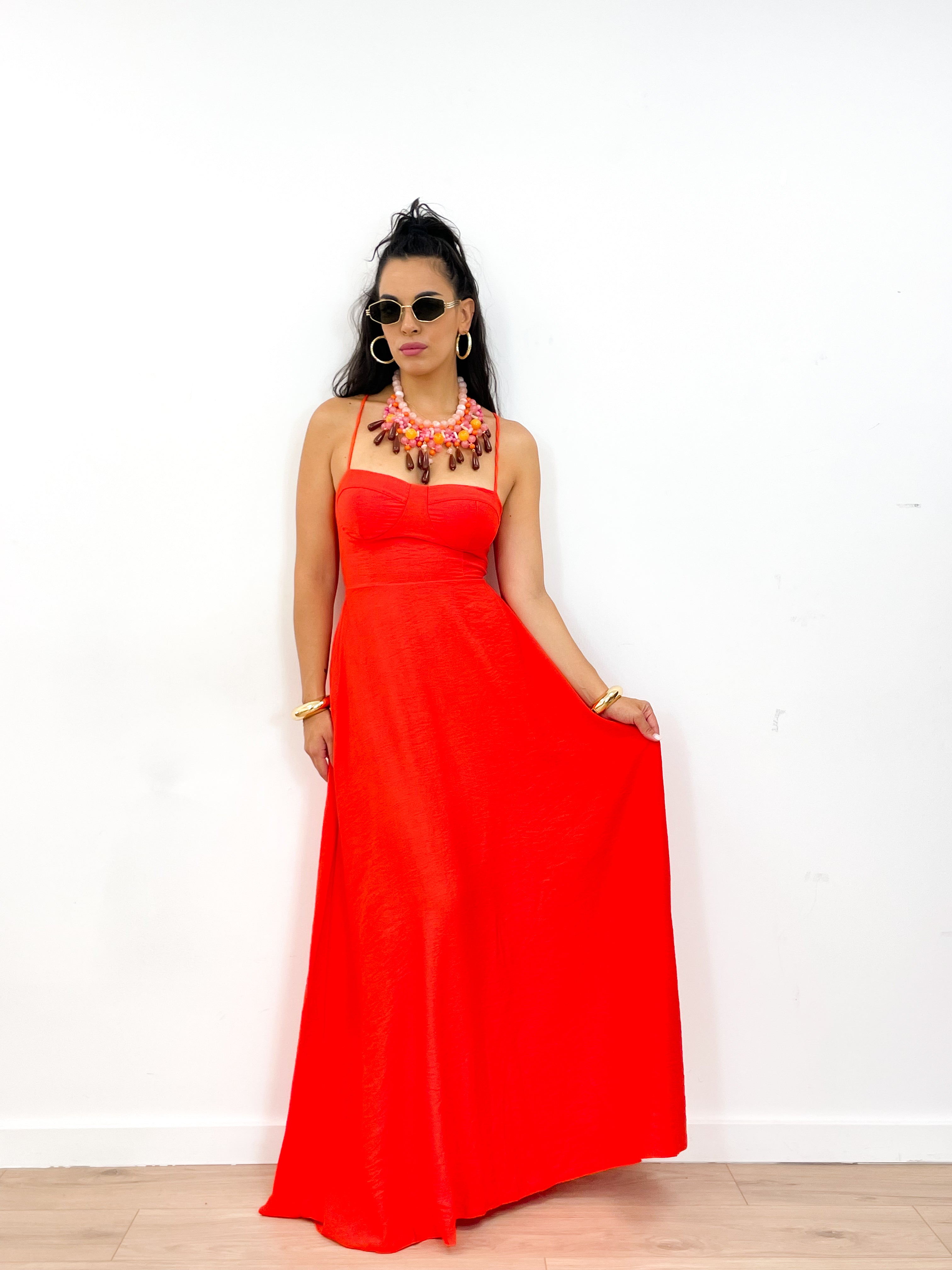 Collana multicolor pesca
