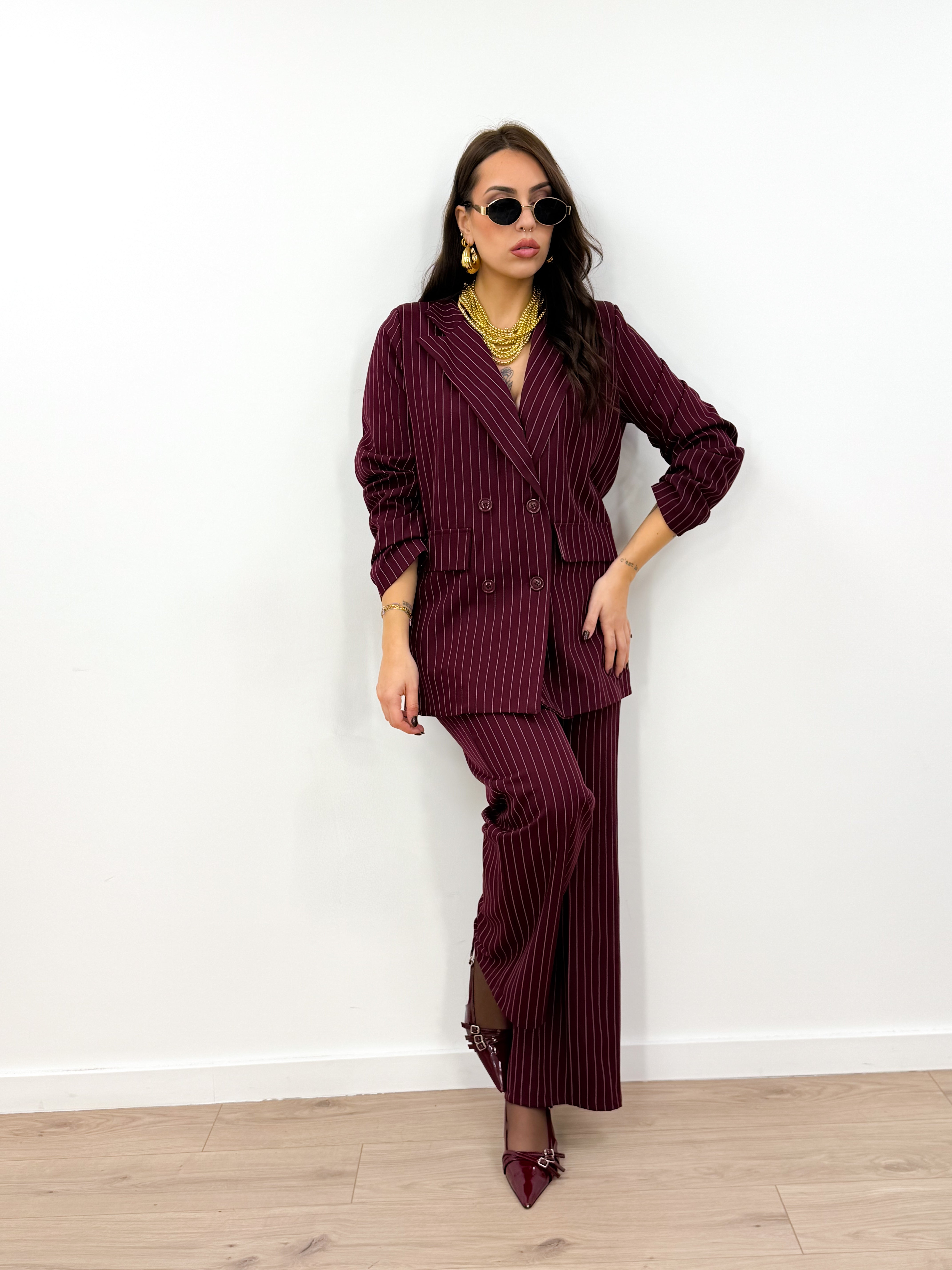 Tailleur Megan Bordeaux