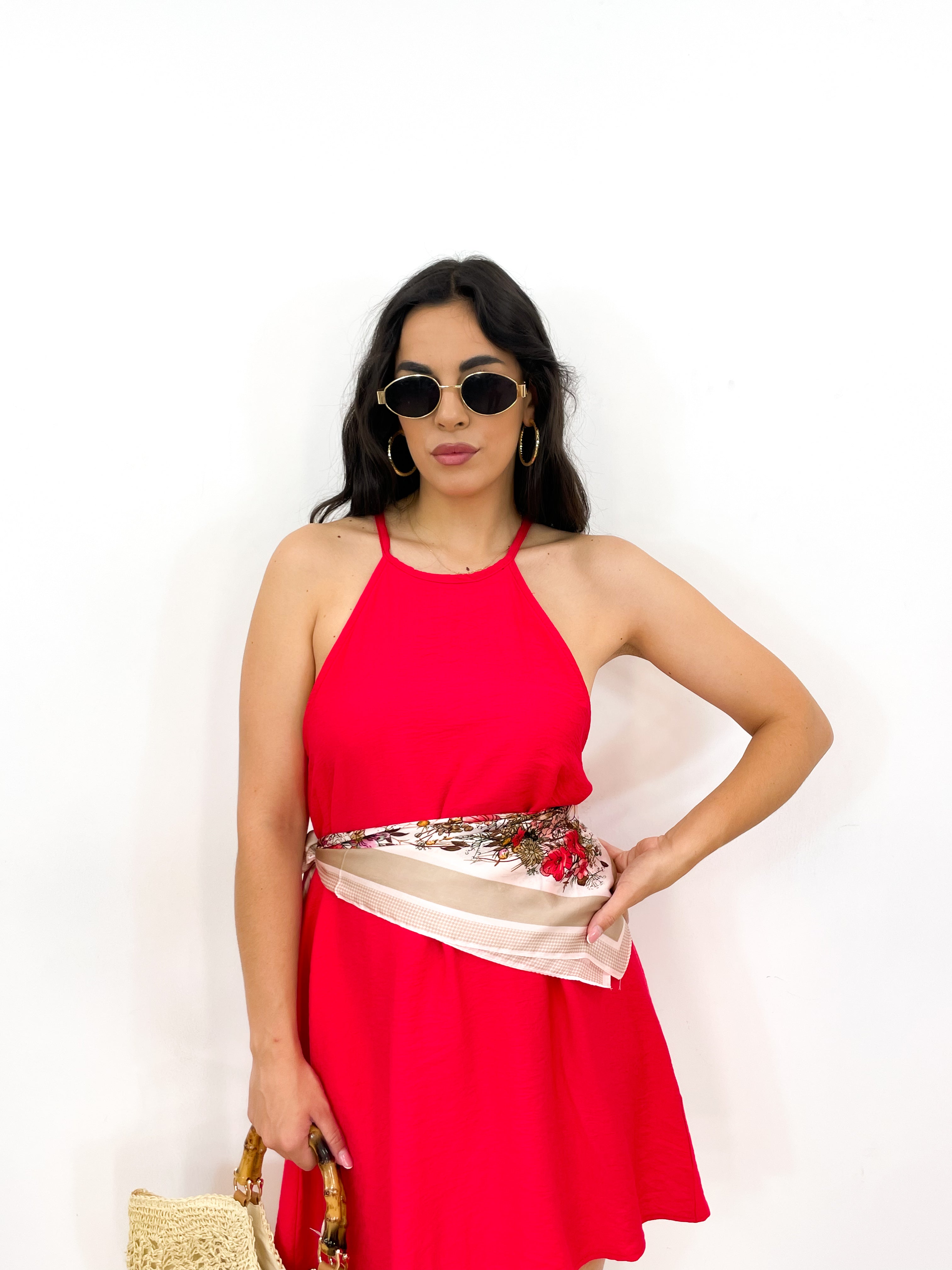 Abito minimal rosso
