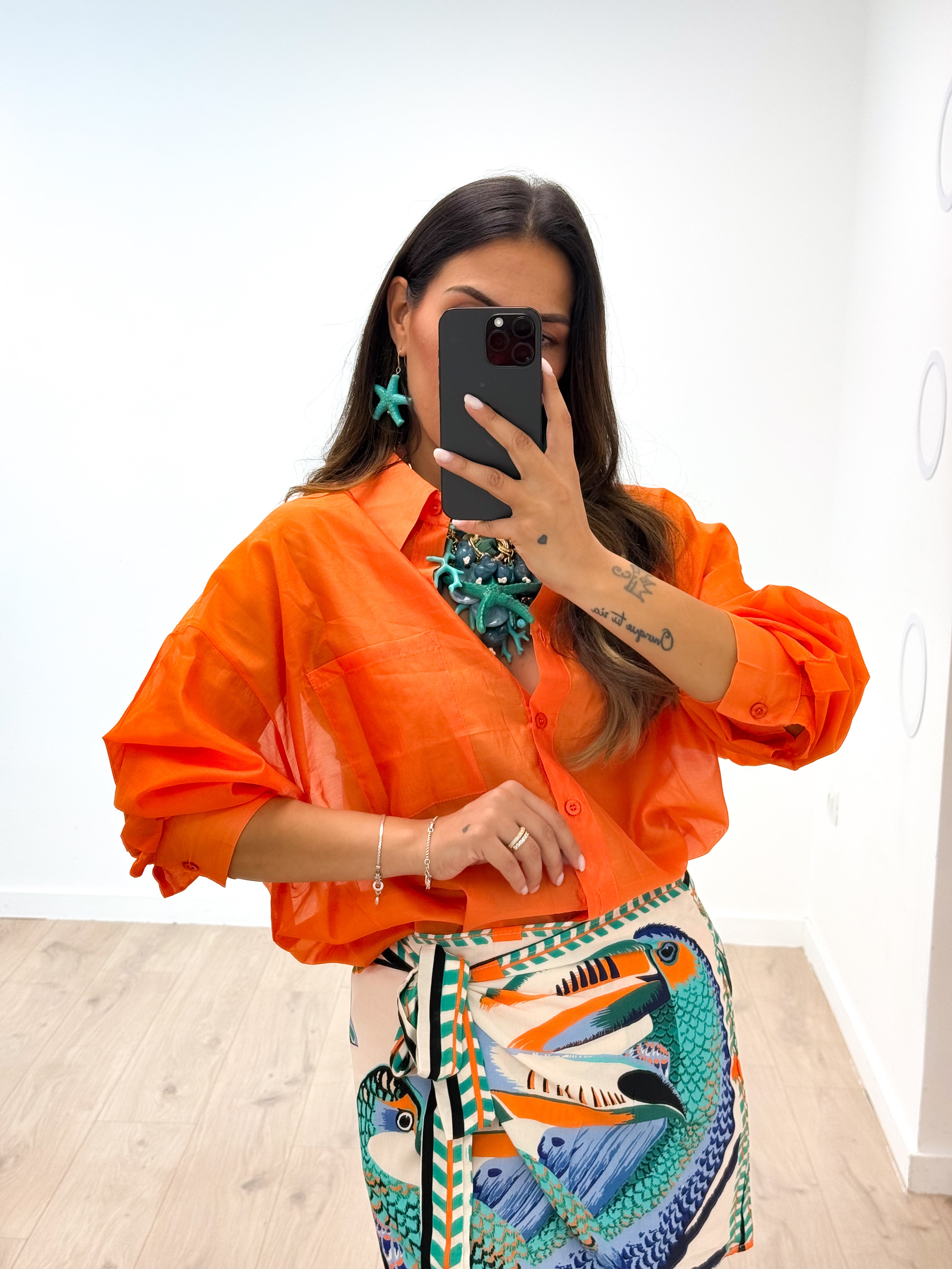 Camicia helena arancione