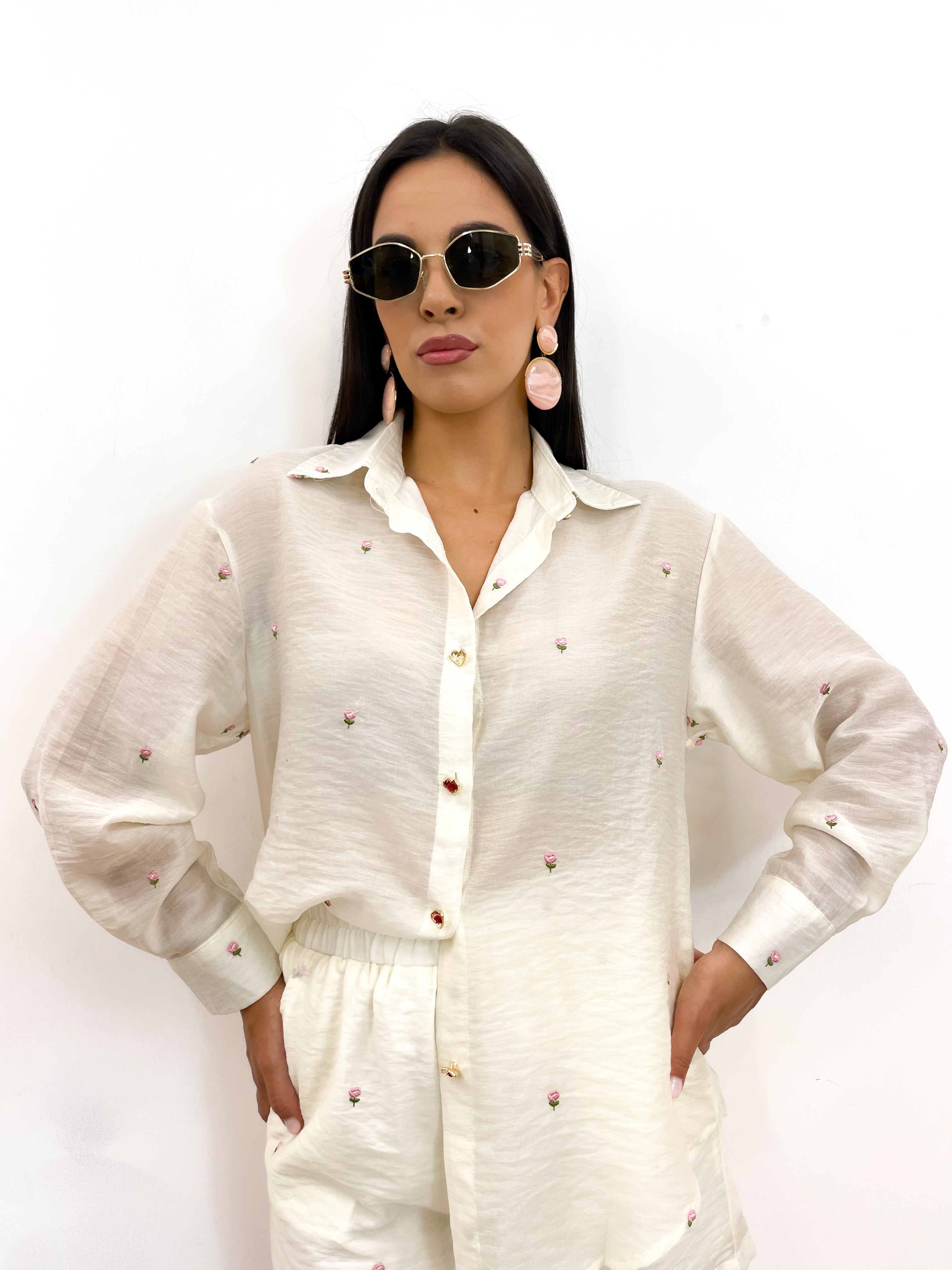 Coordinato TINY ROSE panna
