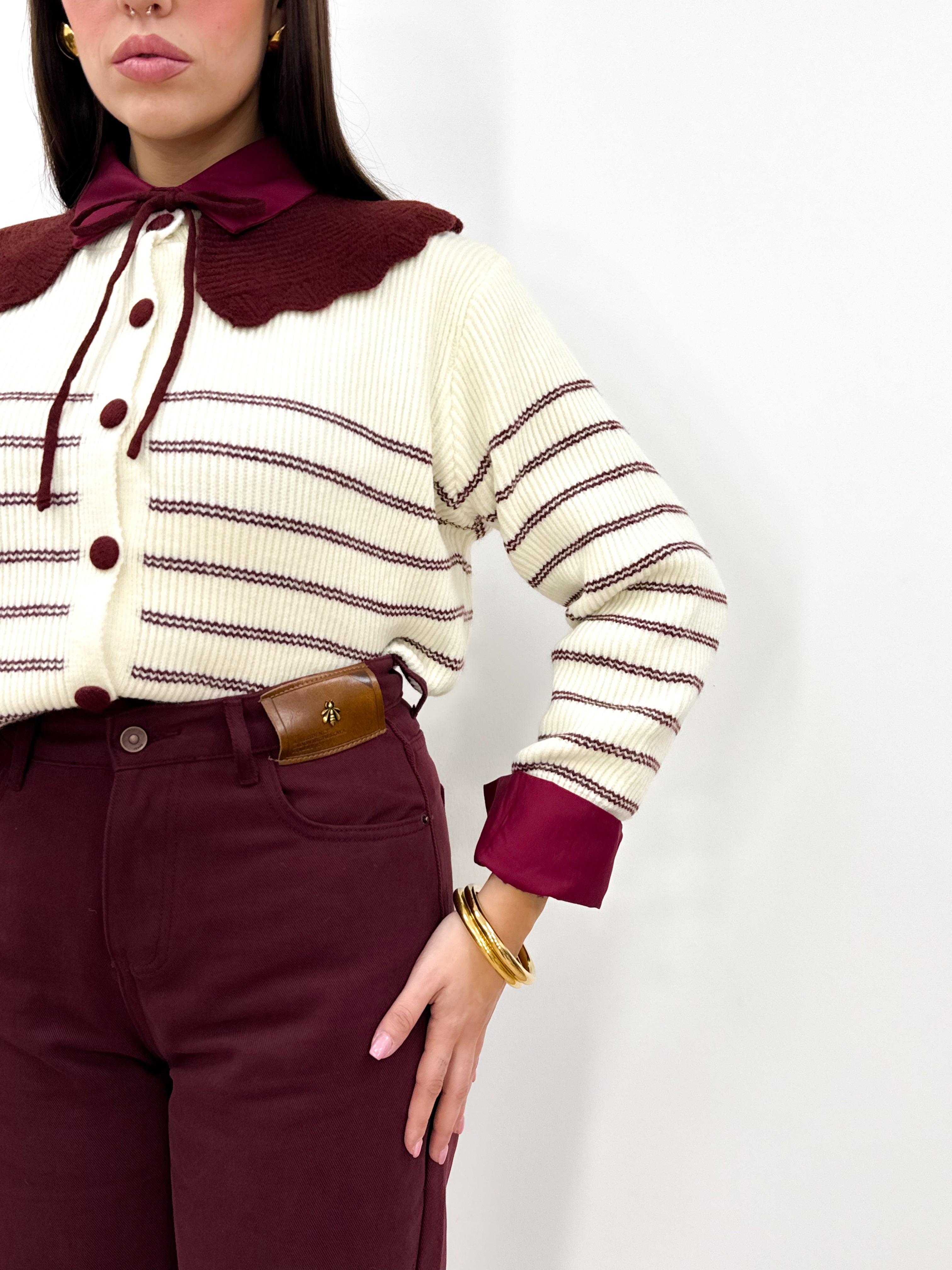 Jeans 58016 Bordeaux