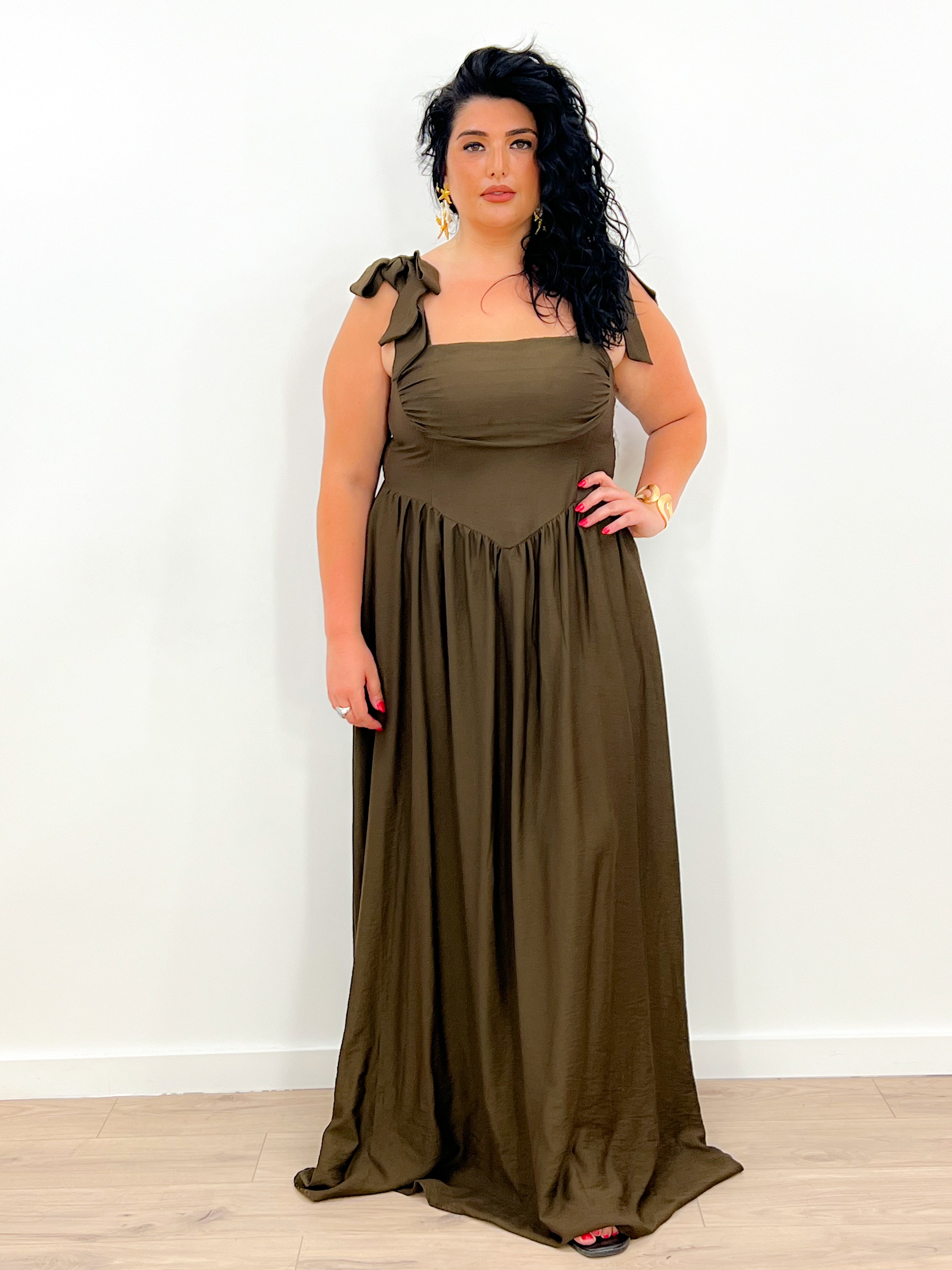 Abito Curvy Aurora MARRONE