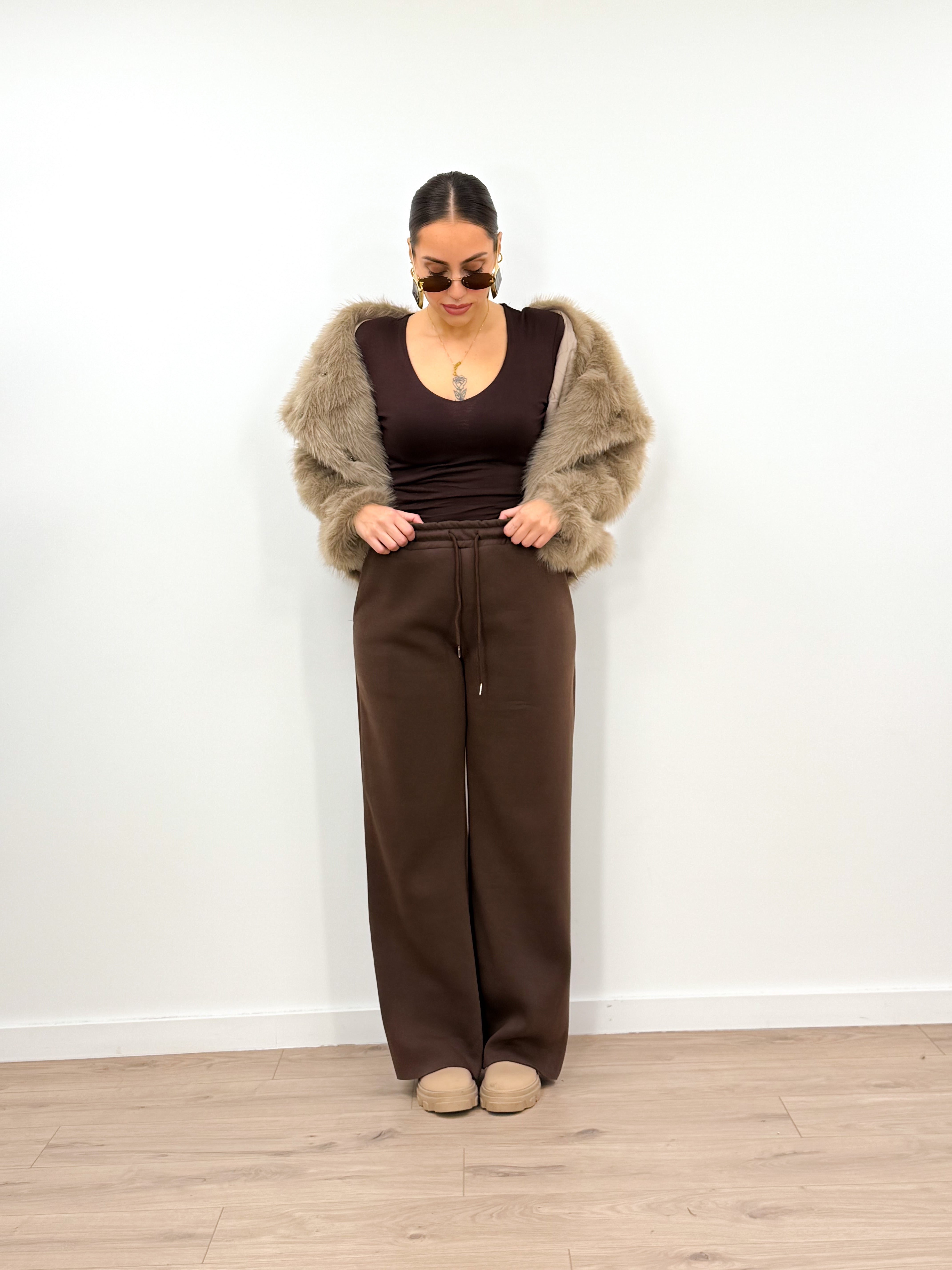 Pantalone Comfort Marrone