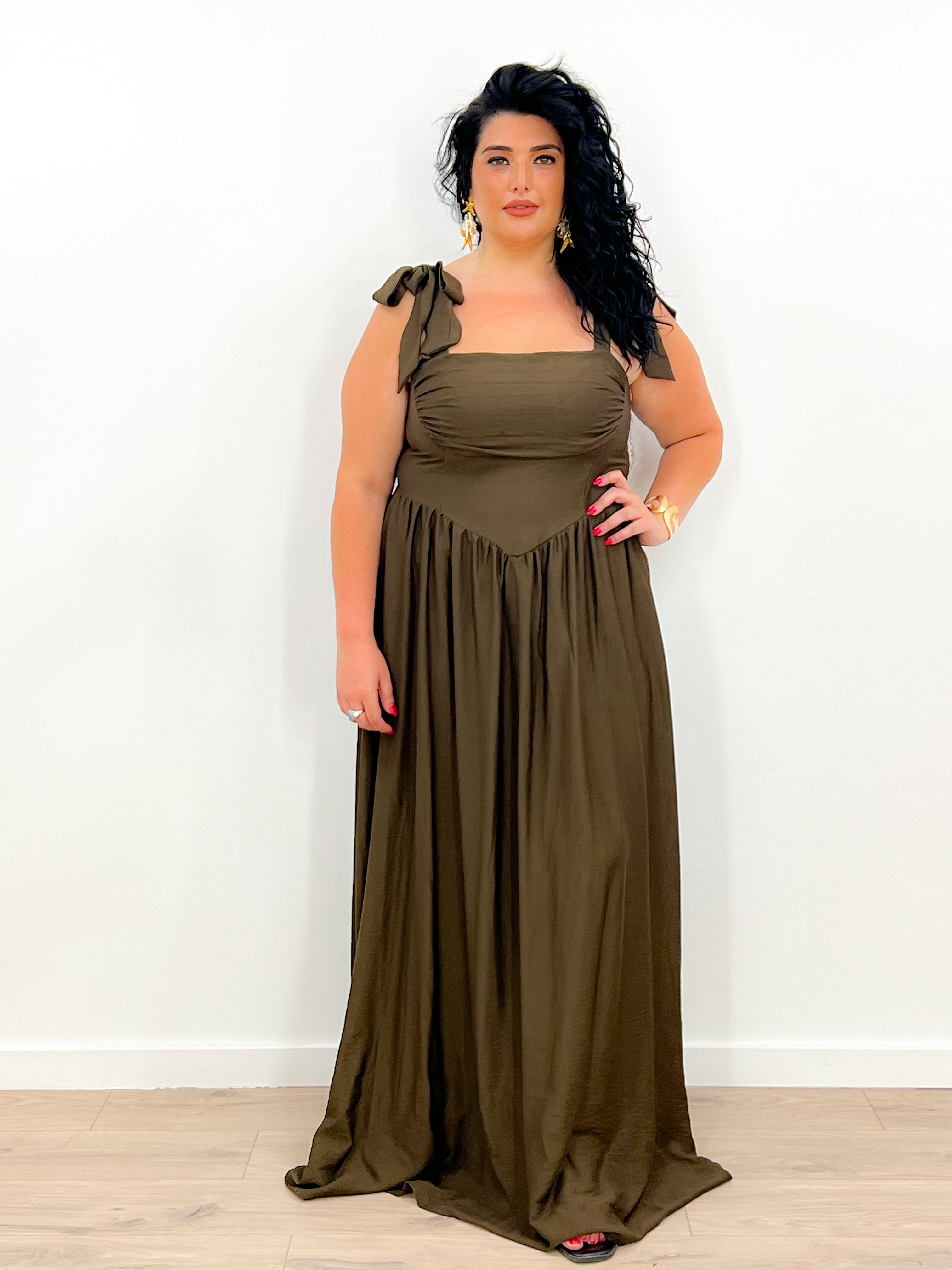Abito Curvy Aurora MARRONE