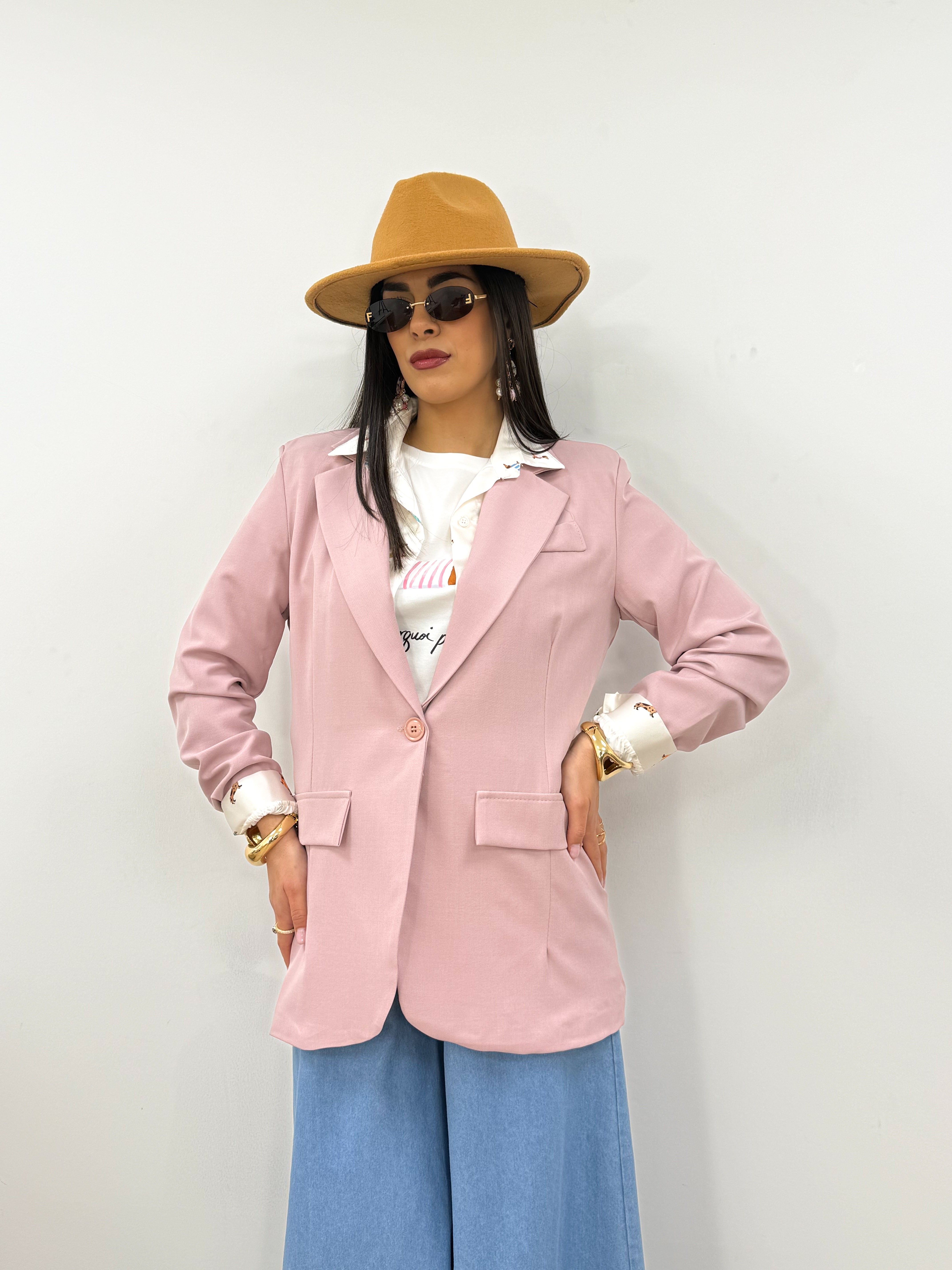 Blazer Basic Rosa
