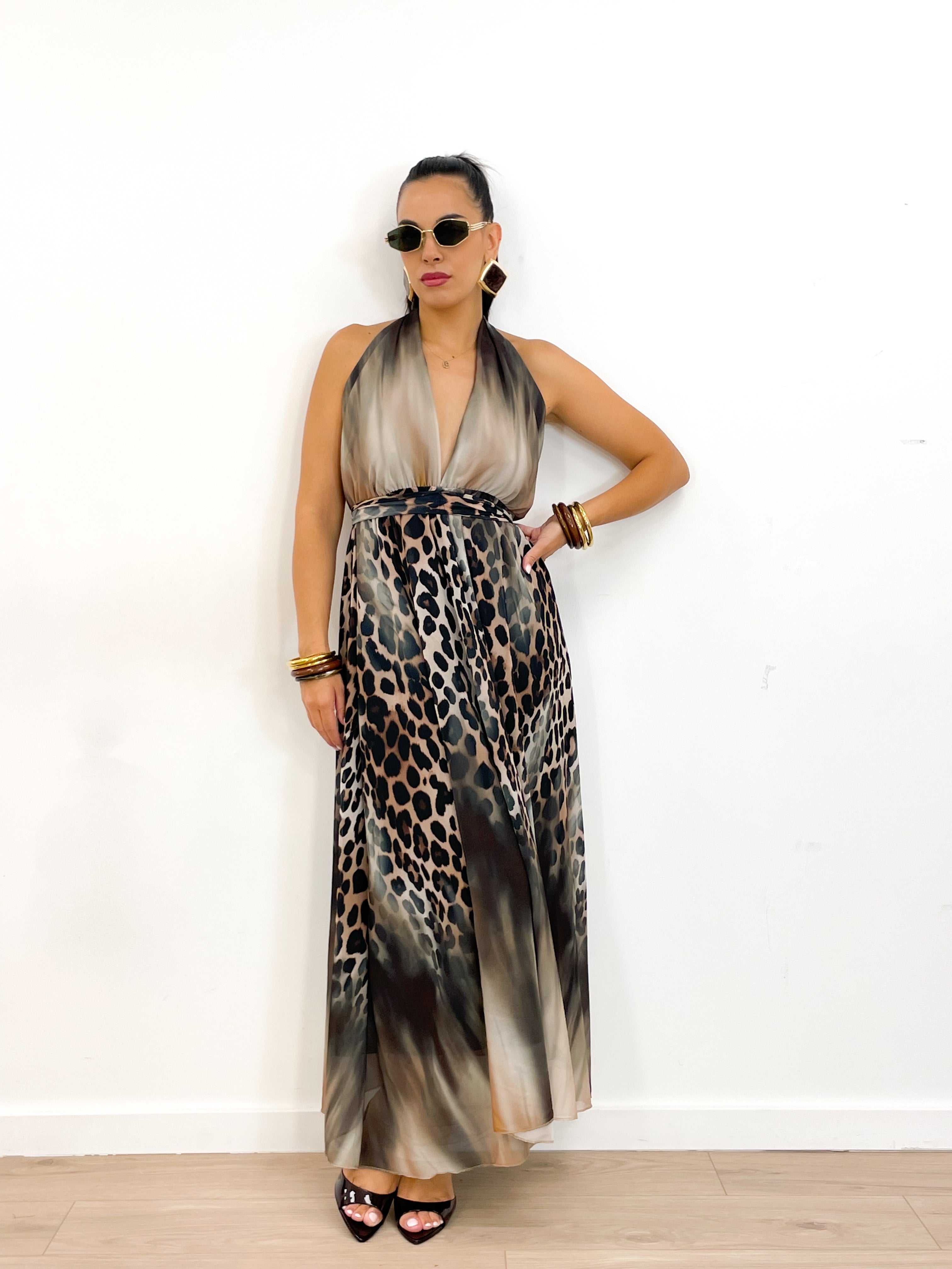 Abito JUNGLE NIGHT marrone