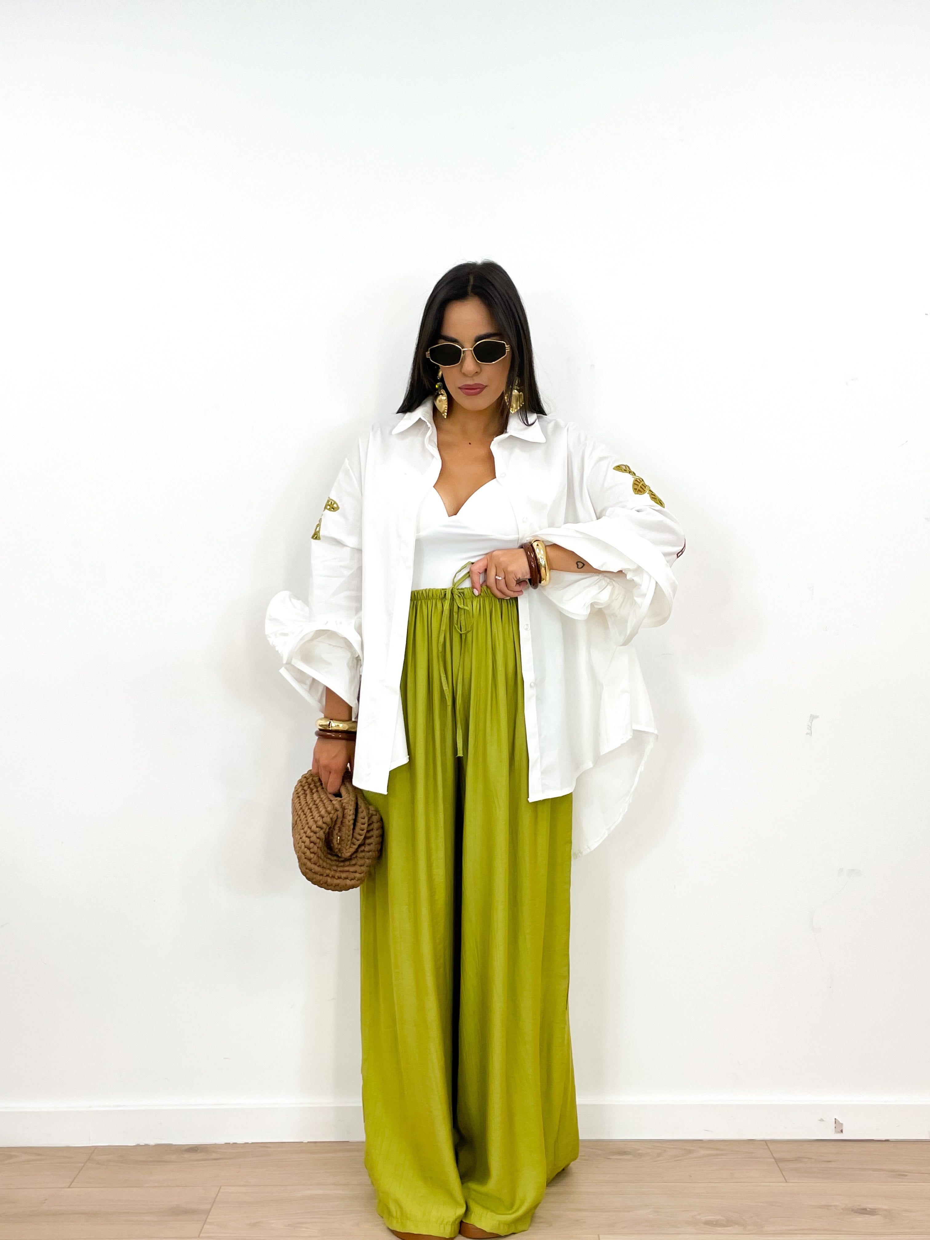 Pantalone AMBER verde acido