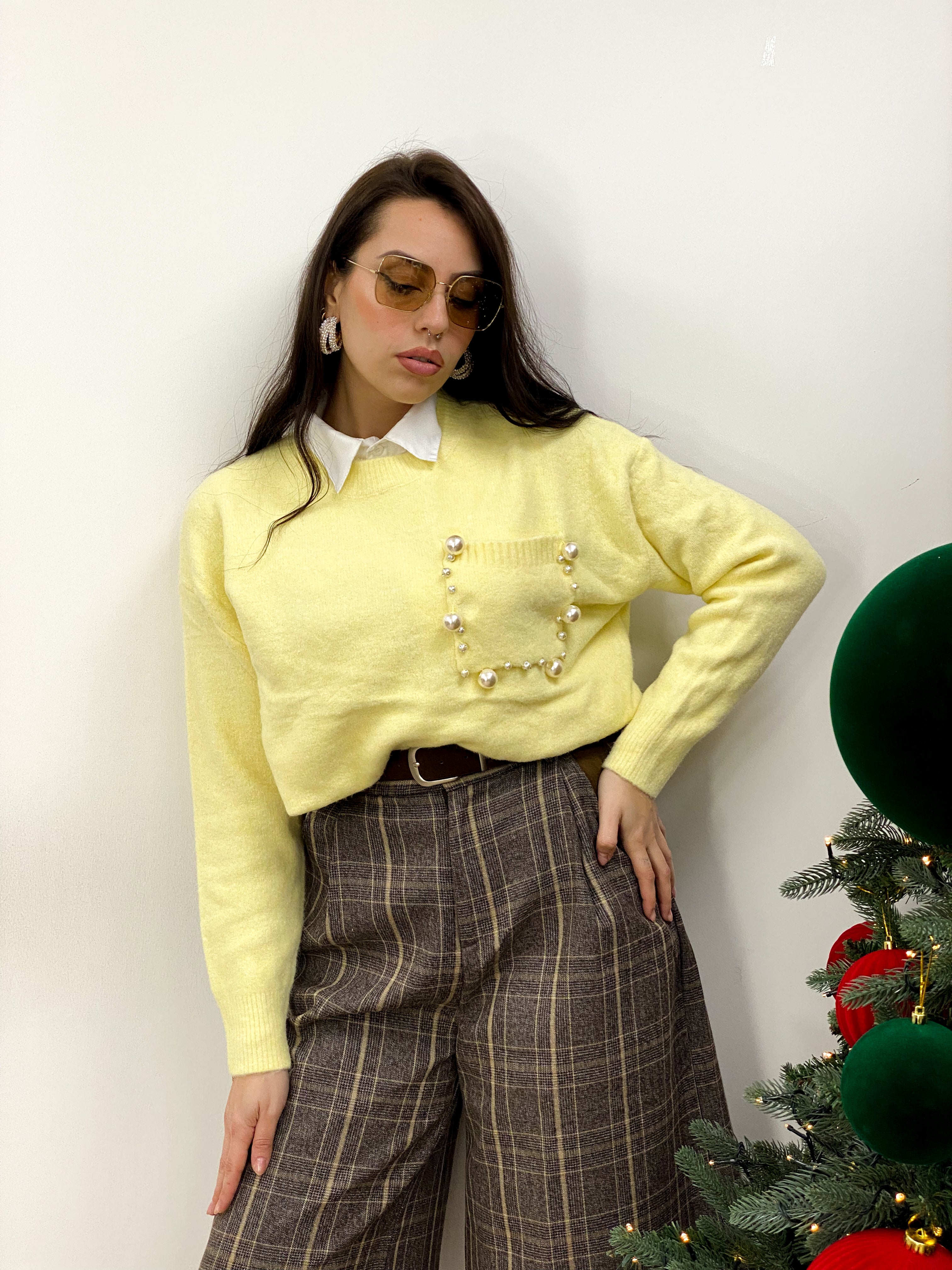 Maglione Wool Giallo