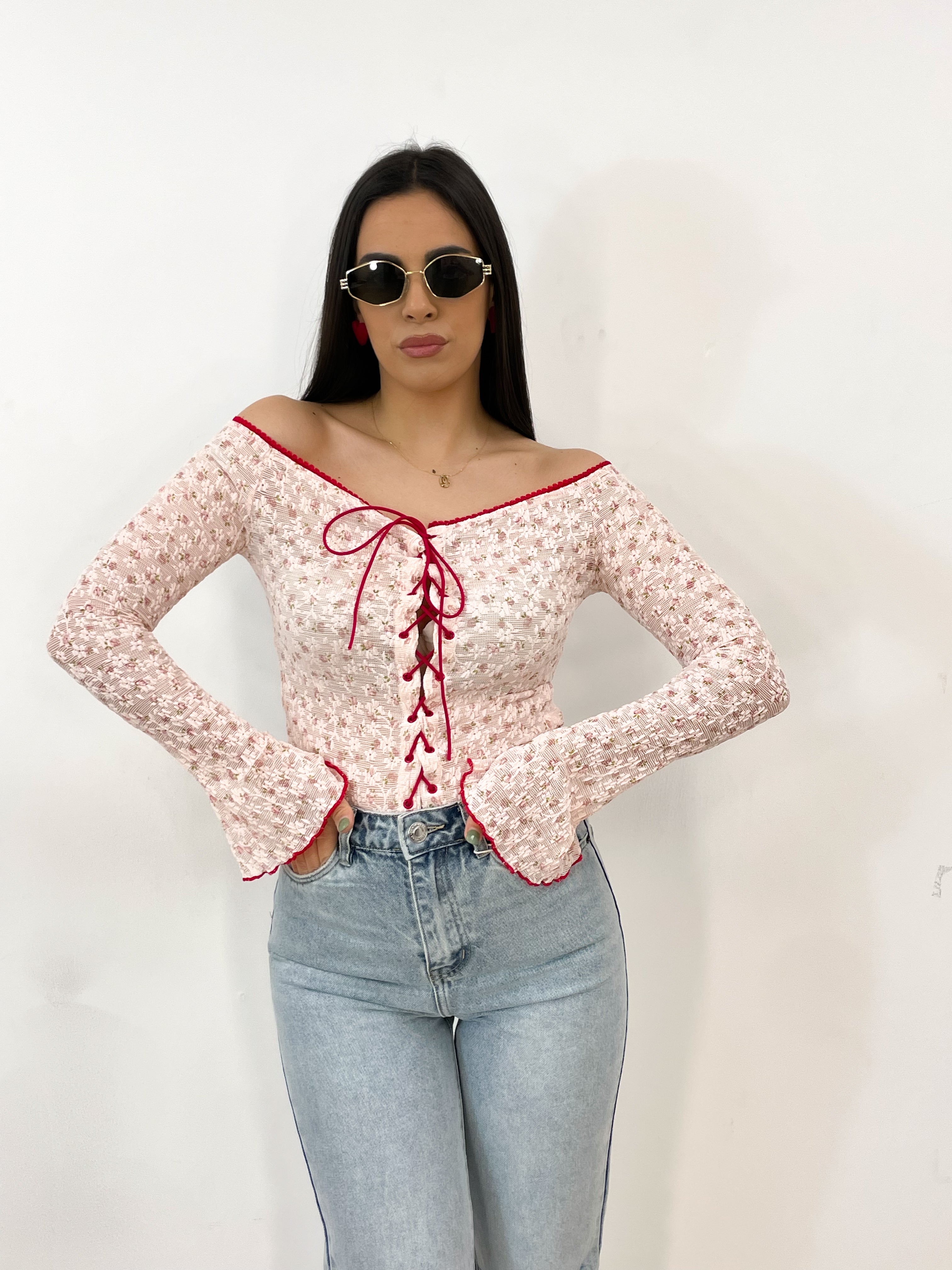 Top ROXY rosso/rosa