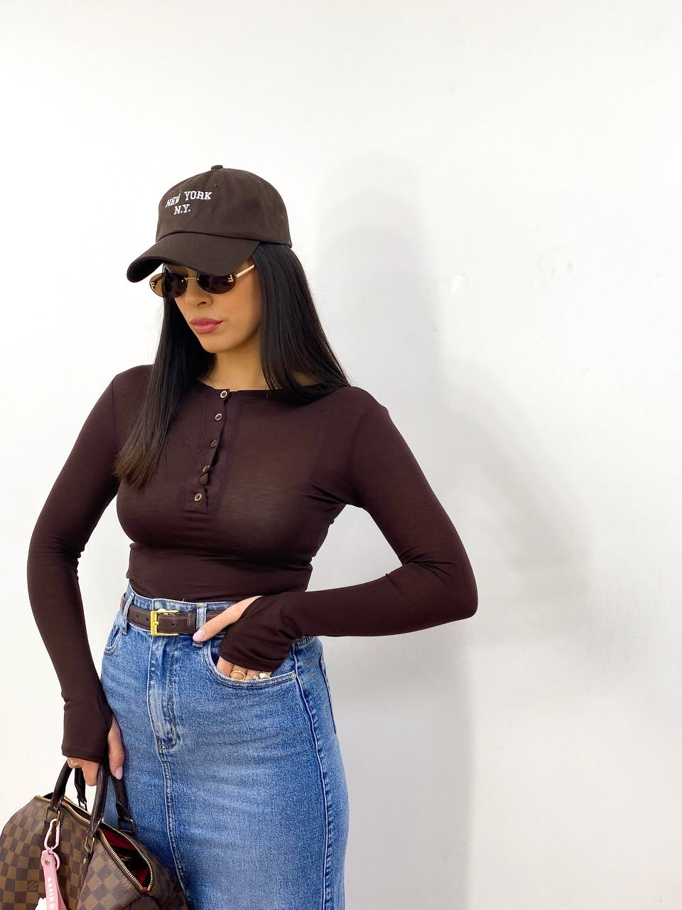 Maglia Basic Marrone