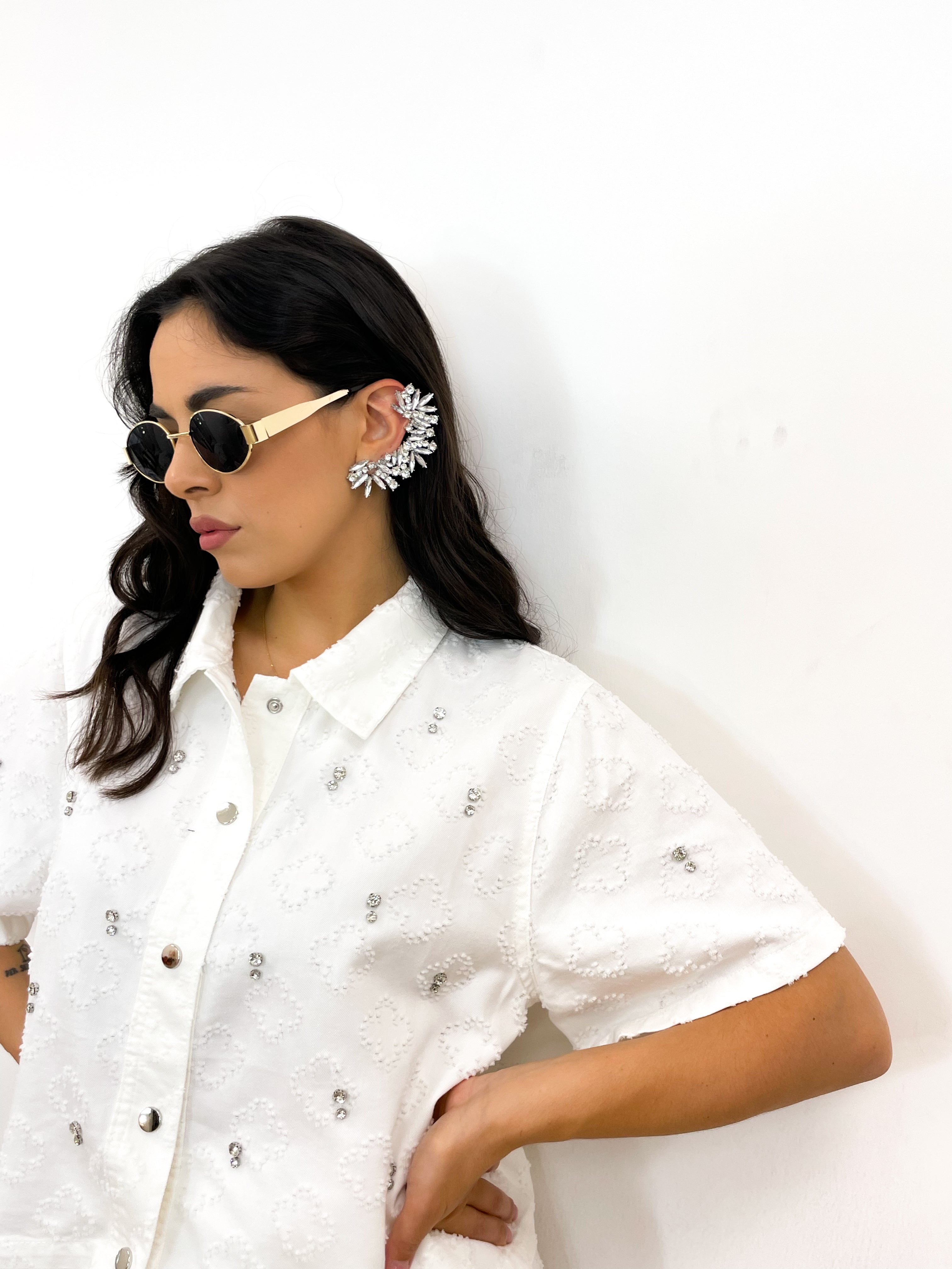 Ear cuff prezioso argento