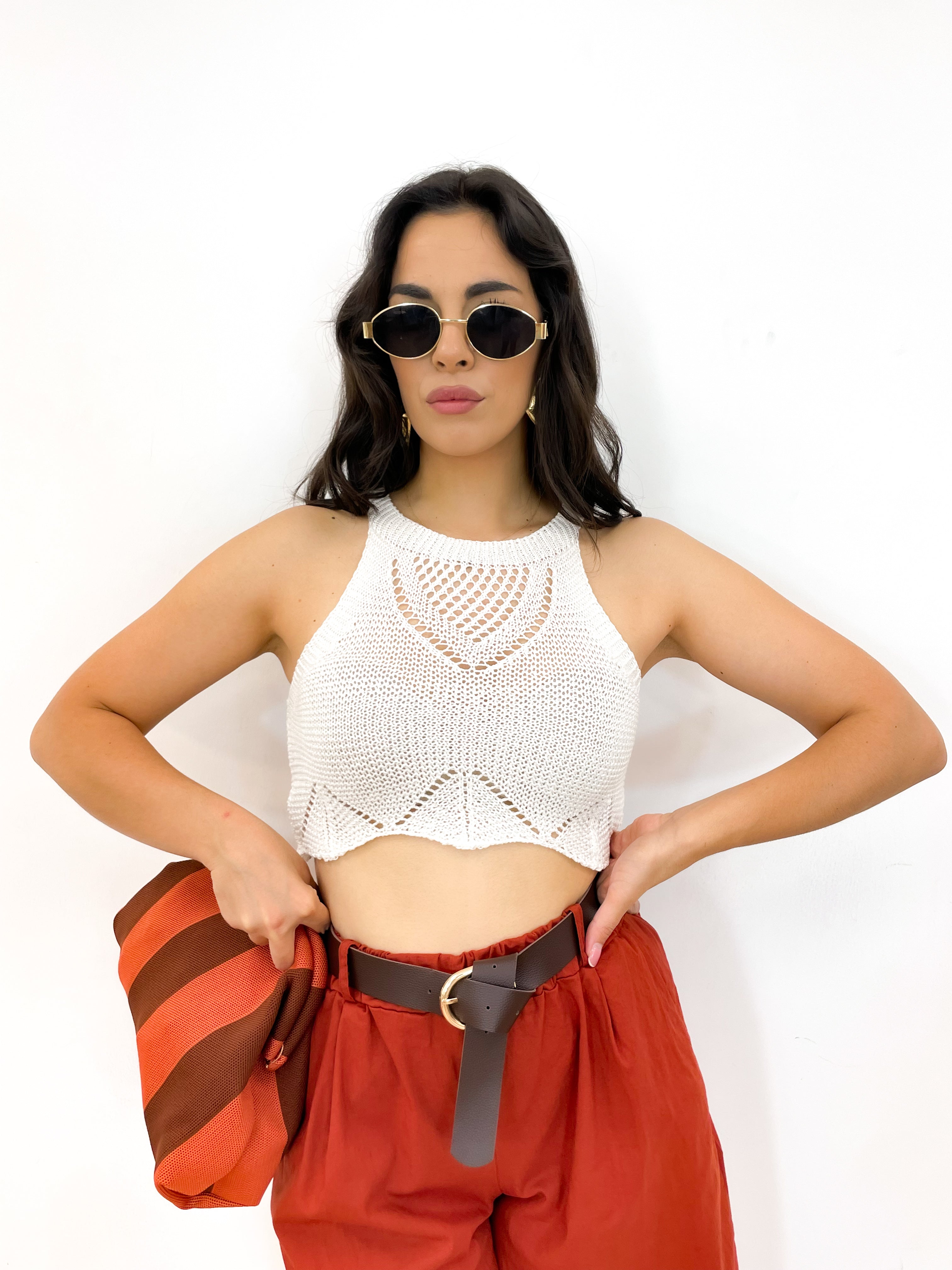 Top filo bianco