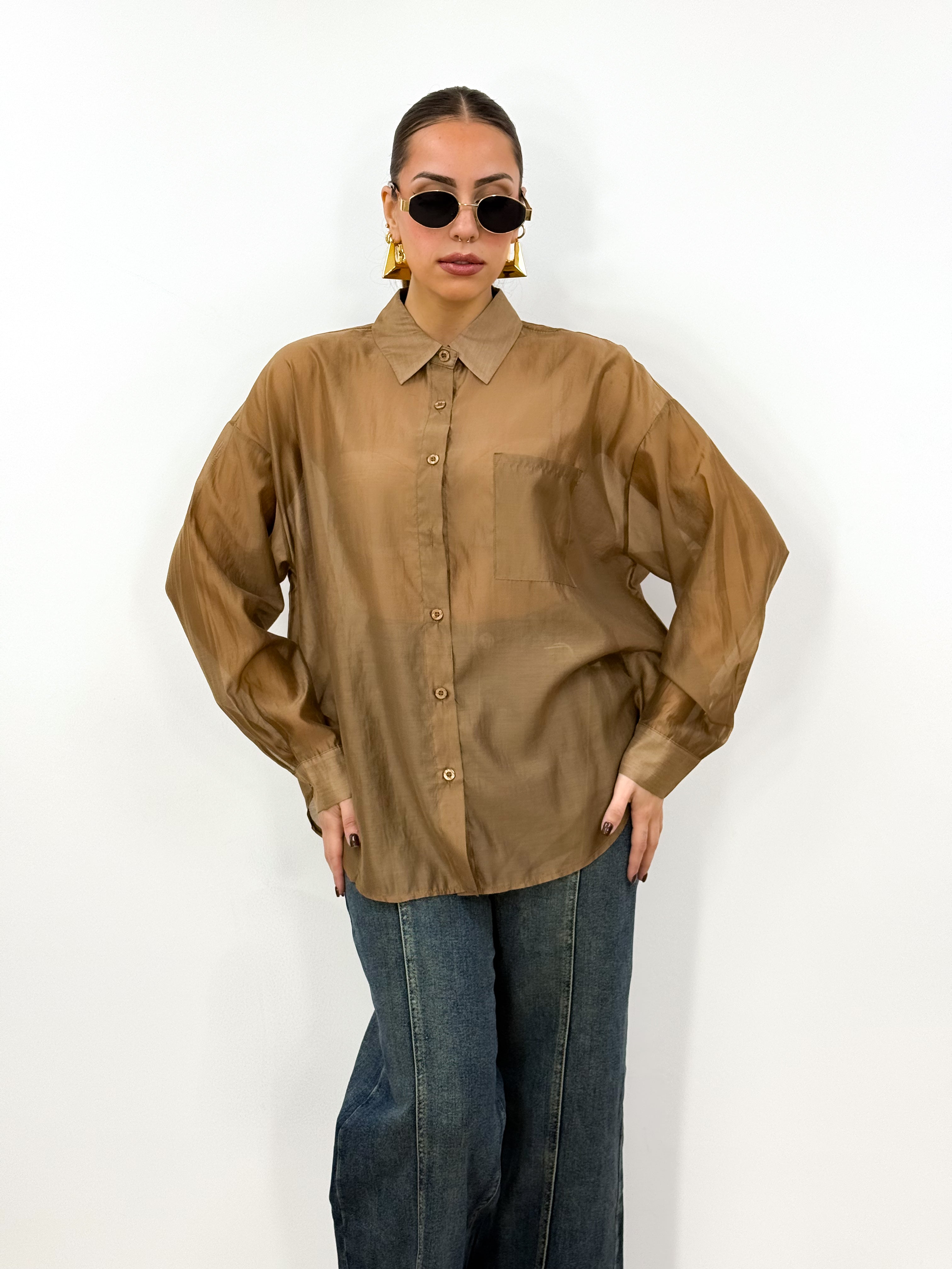 Camicia Velata Bronzo