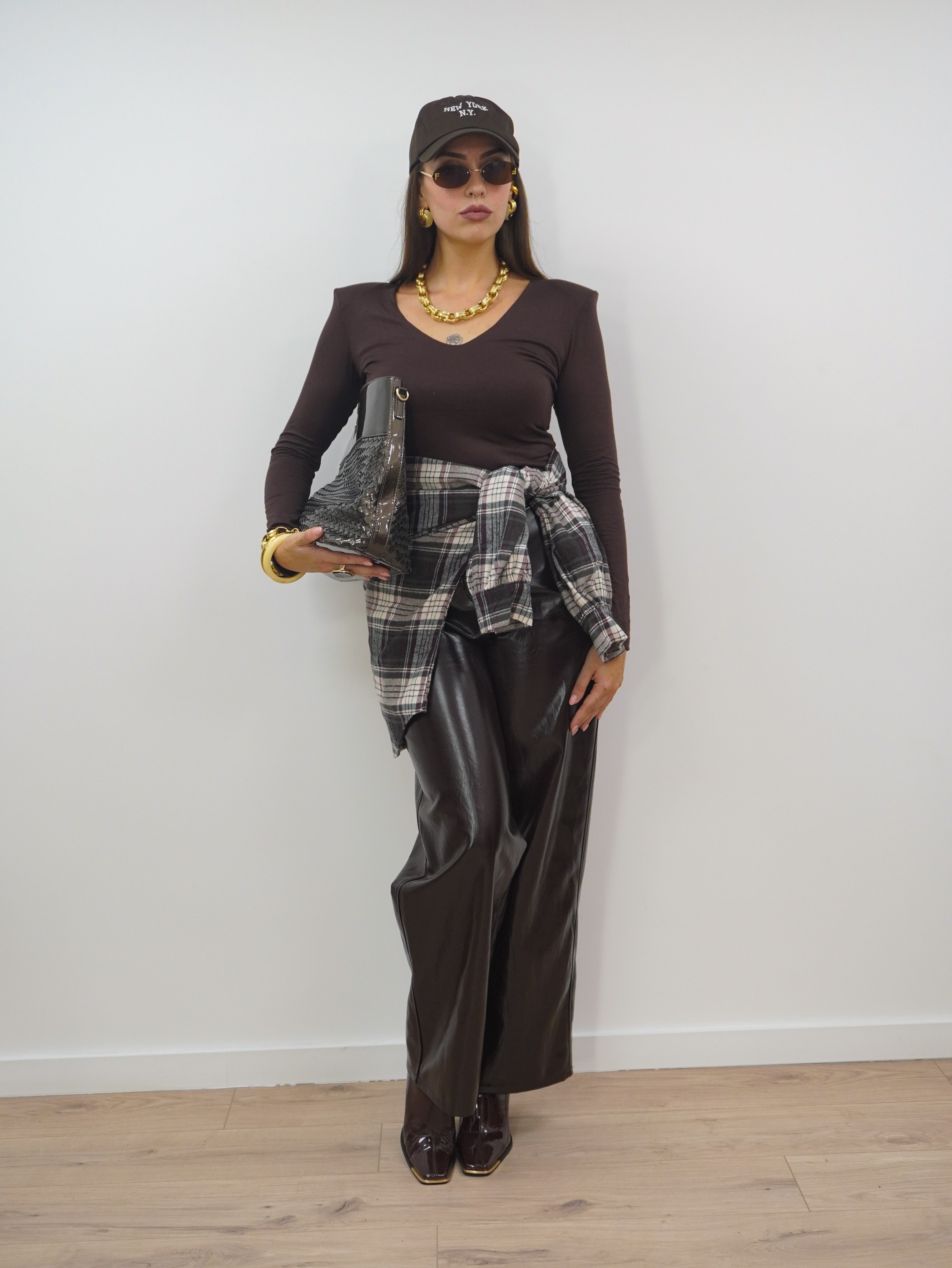 Camicia Scozzese Bordeux
