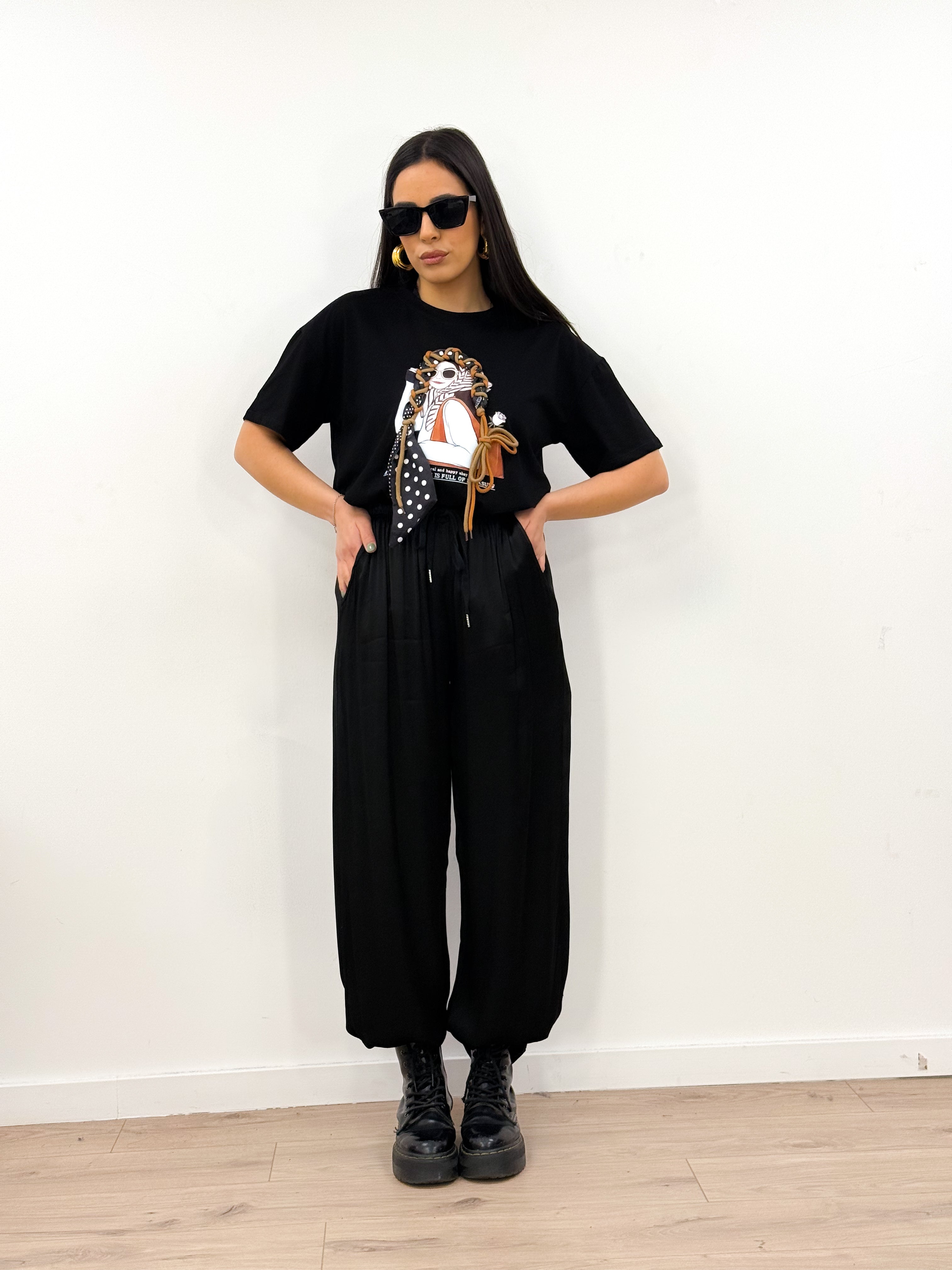 Pantalone TROPEA nero