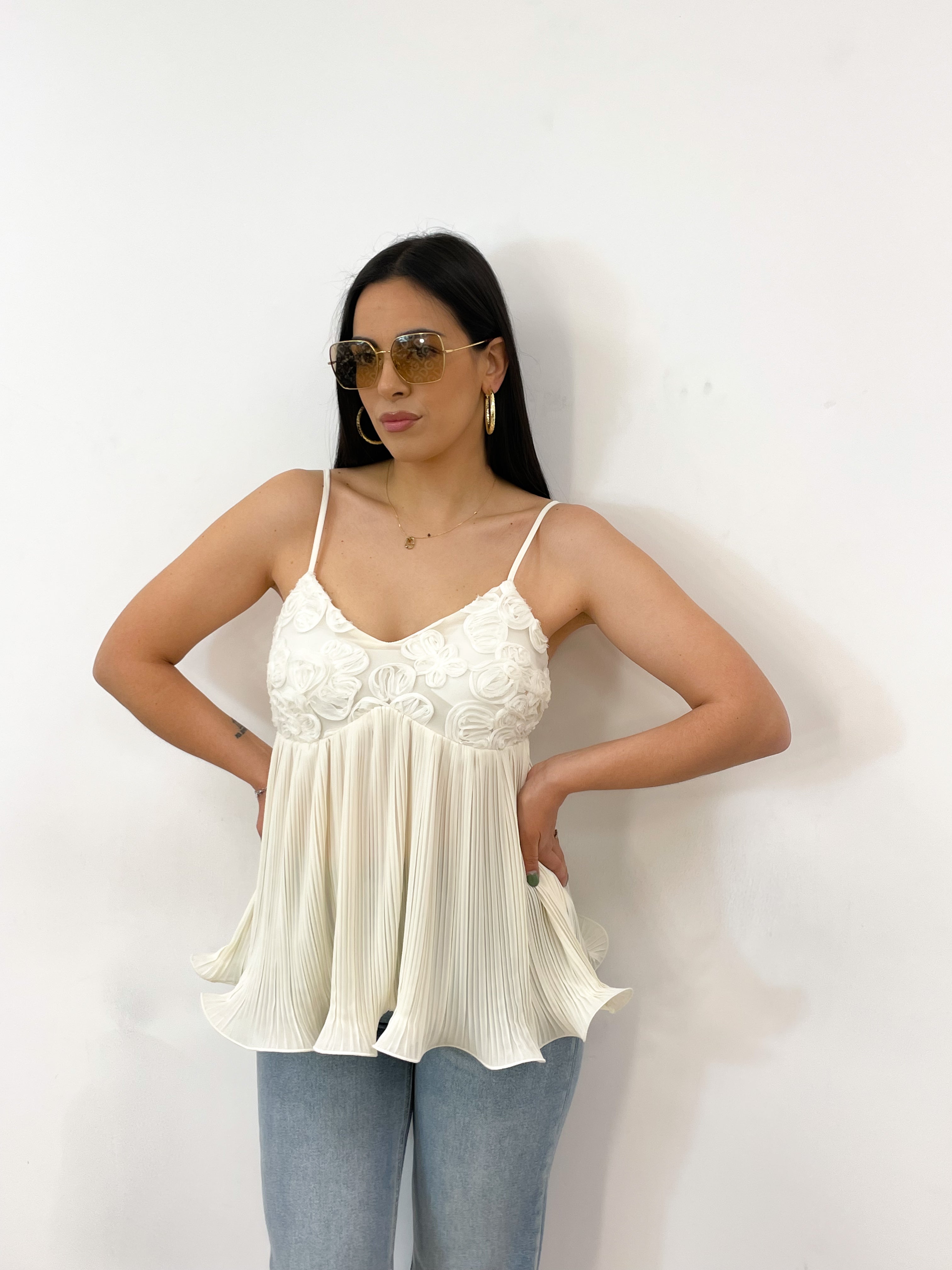 Top LISANDRA panna