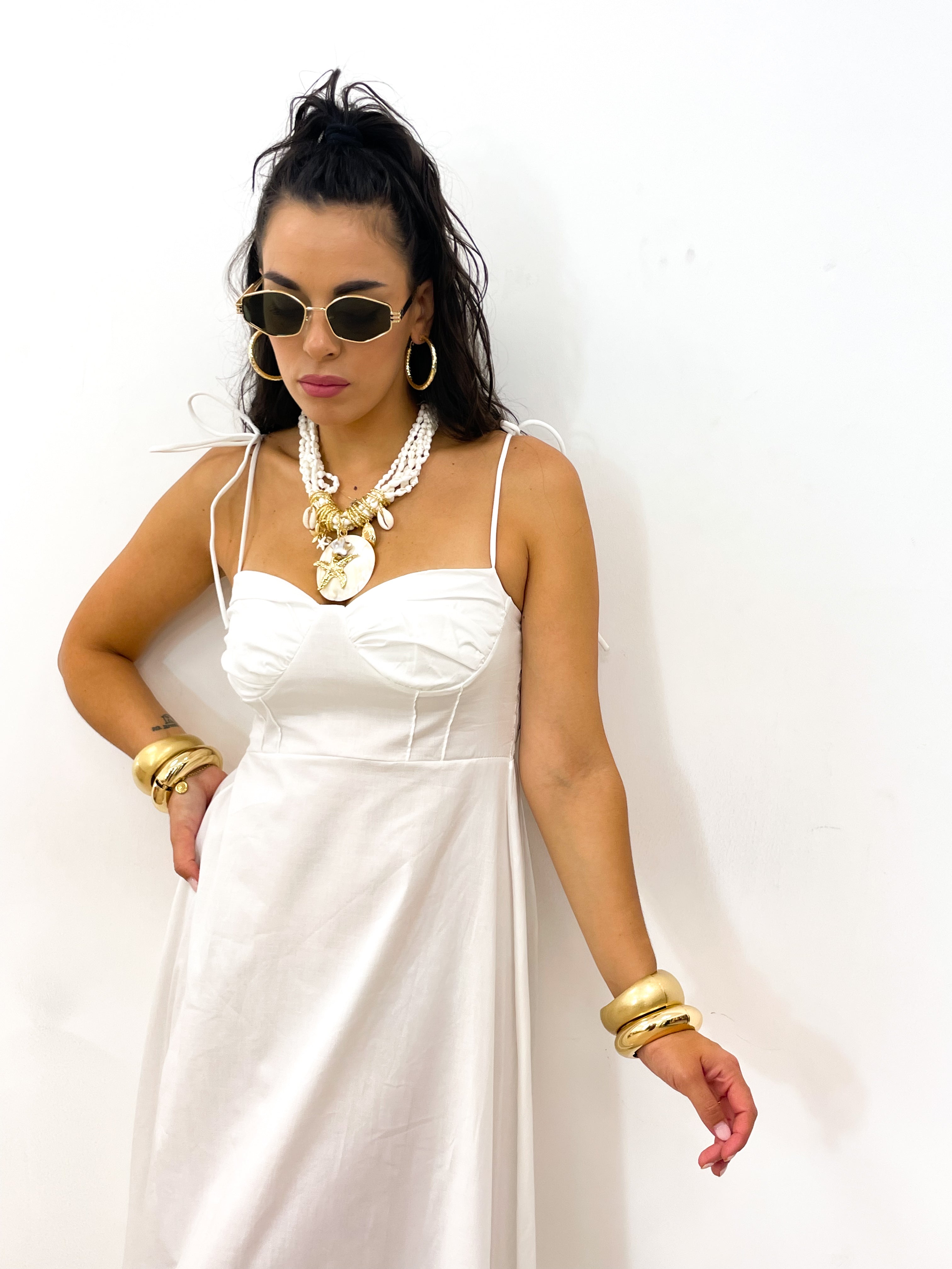 Collana stella marina panna