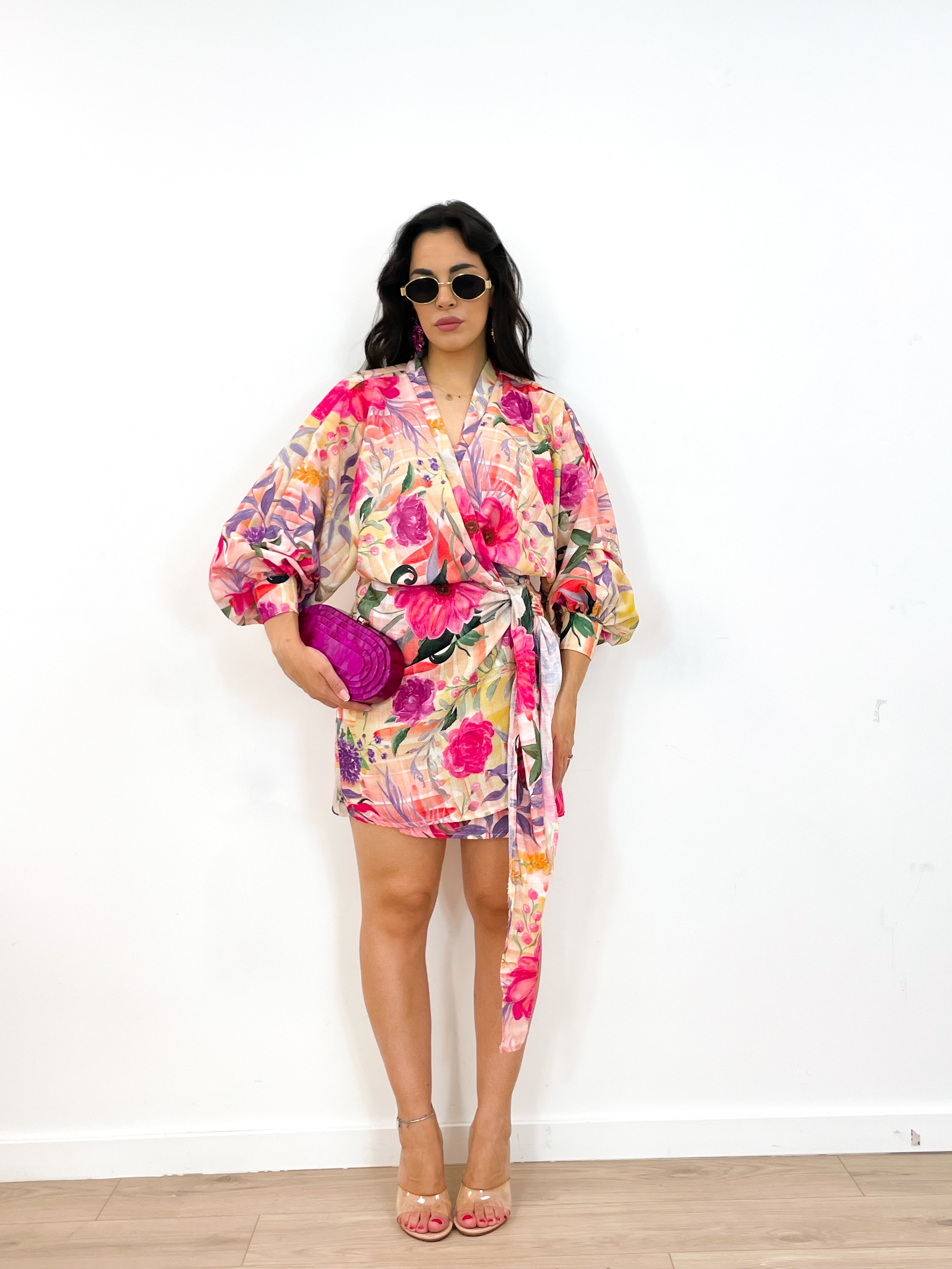 Clutch gioiello magenta