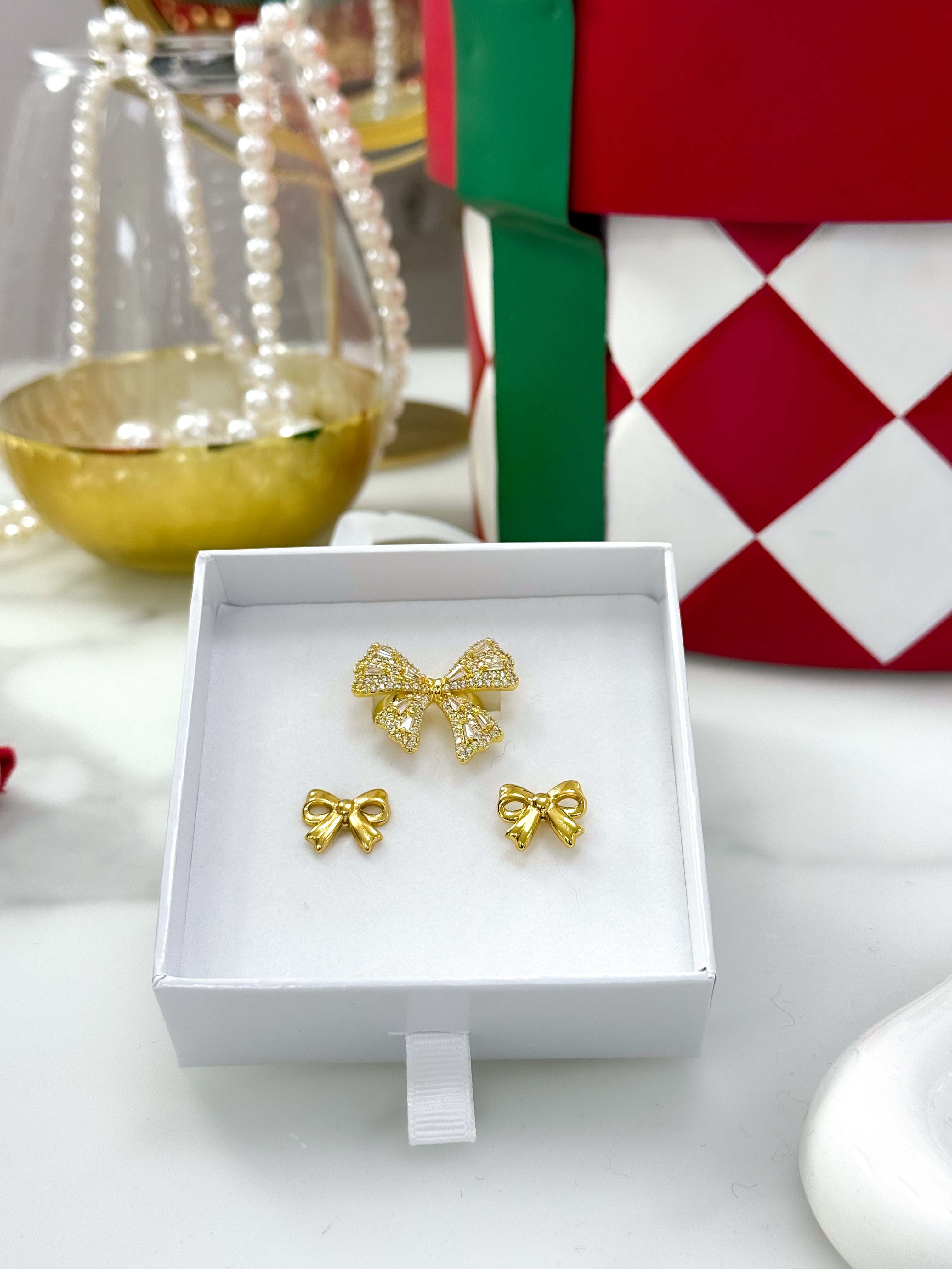 Set Anello Flake oro doppio