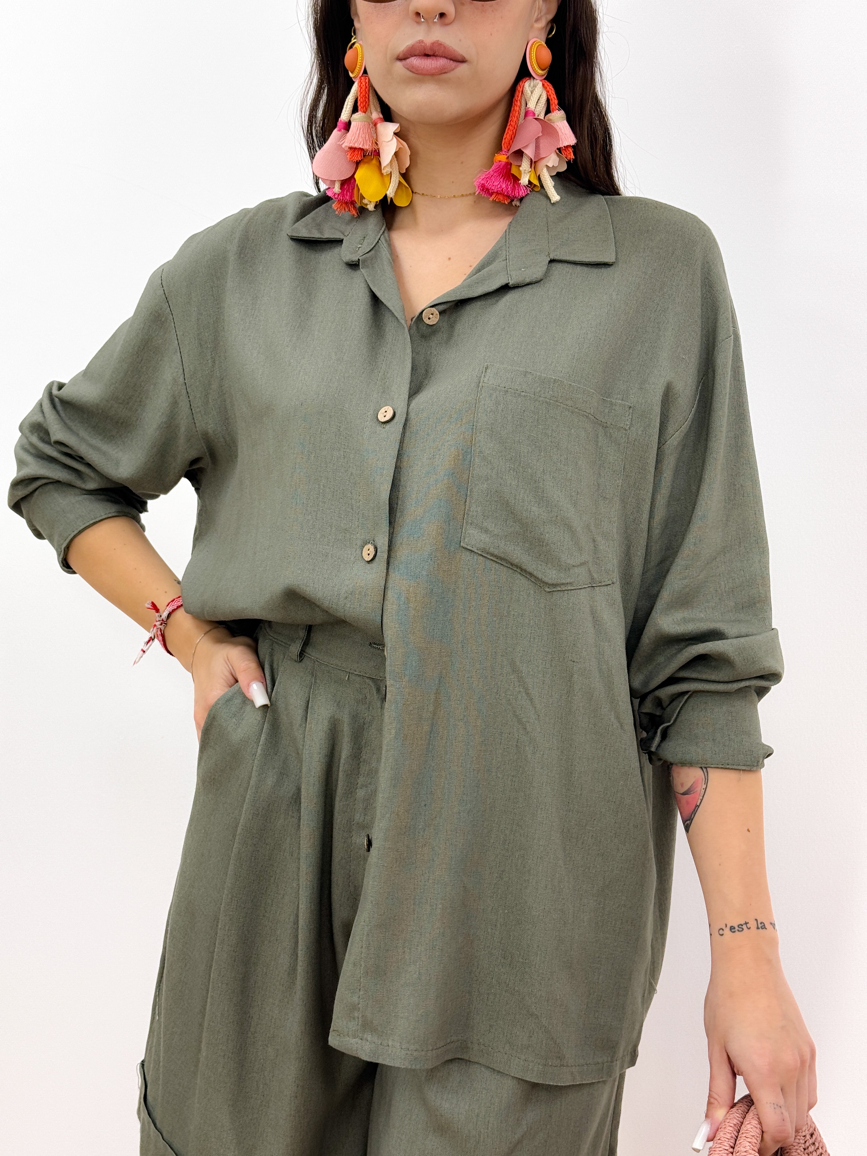 Camicia Safari VERDE