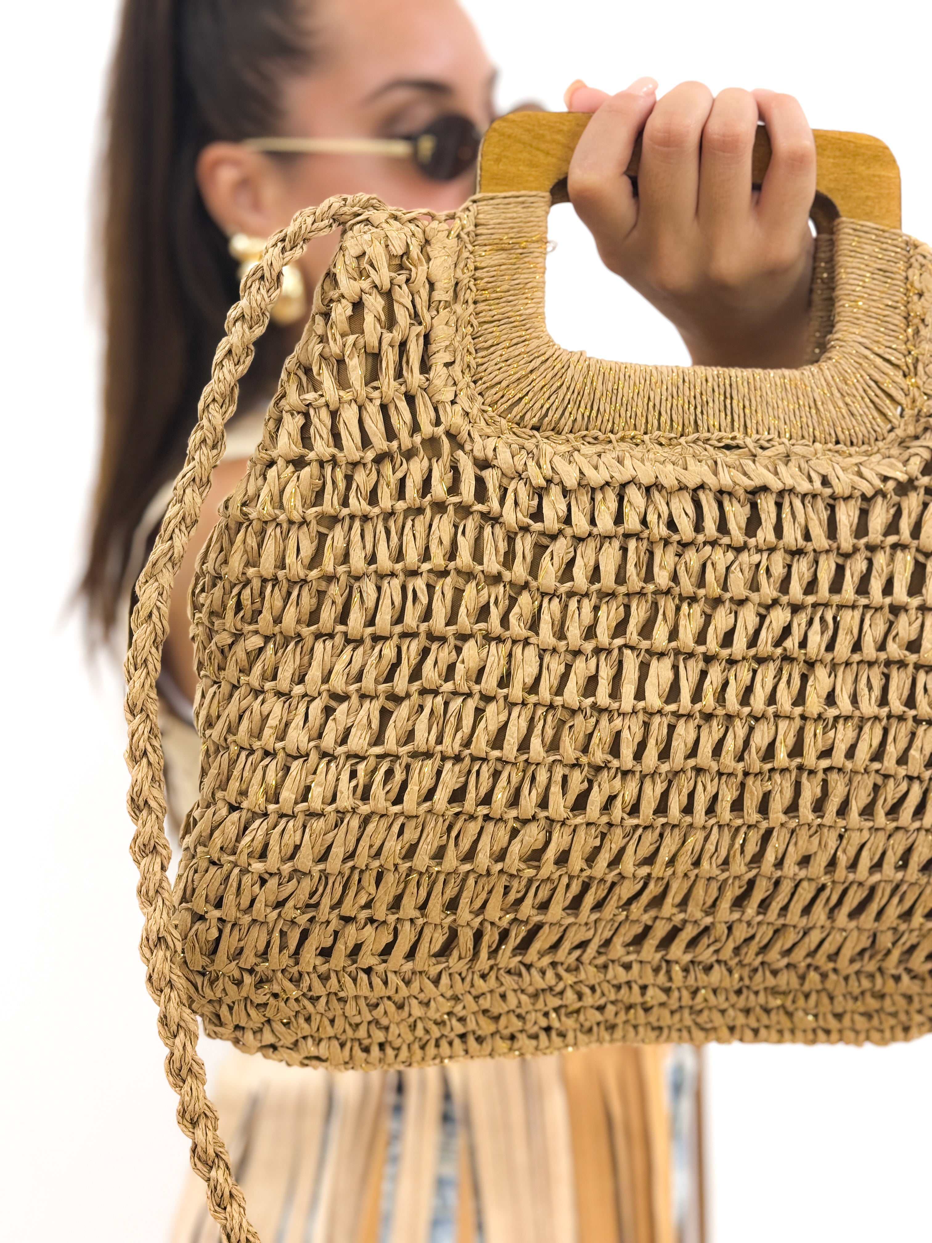 Borsa Rafia CAMMELLO