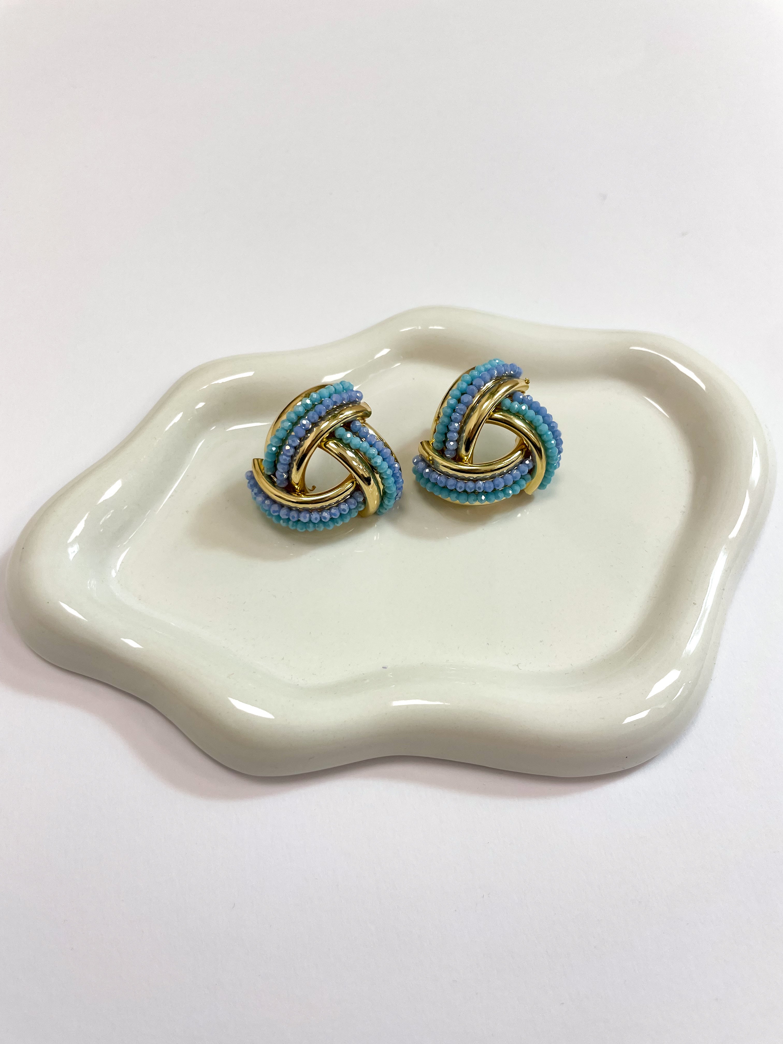 Orecchini INTRECCIO azzurro