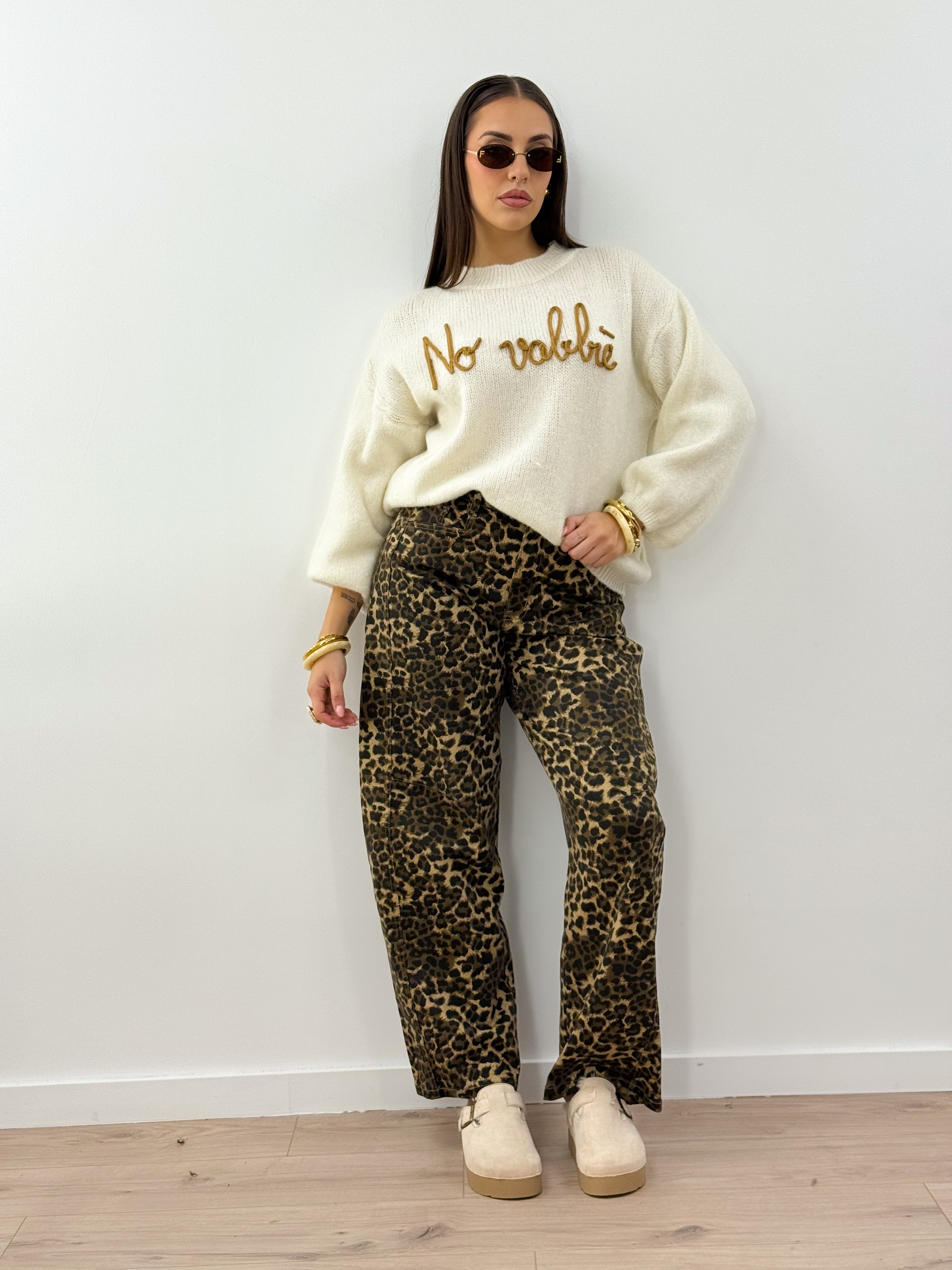 Maglioncino No Vabbè Panna