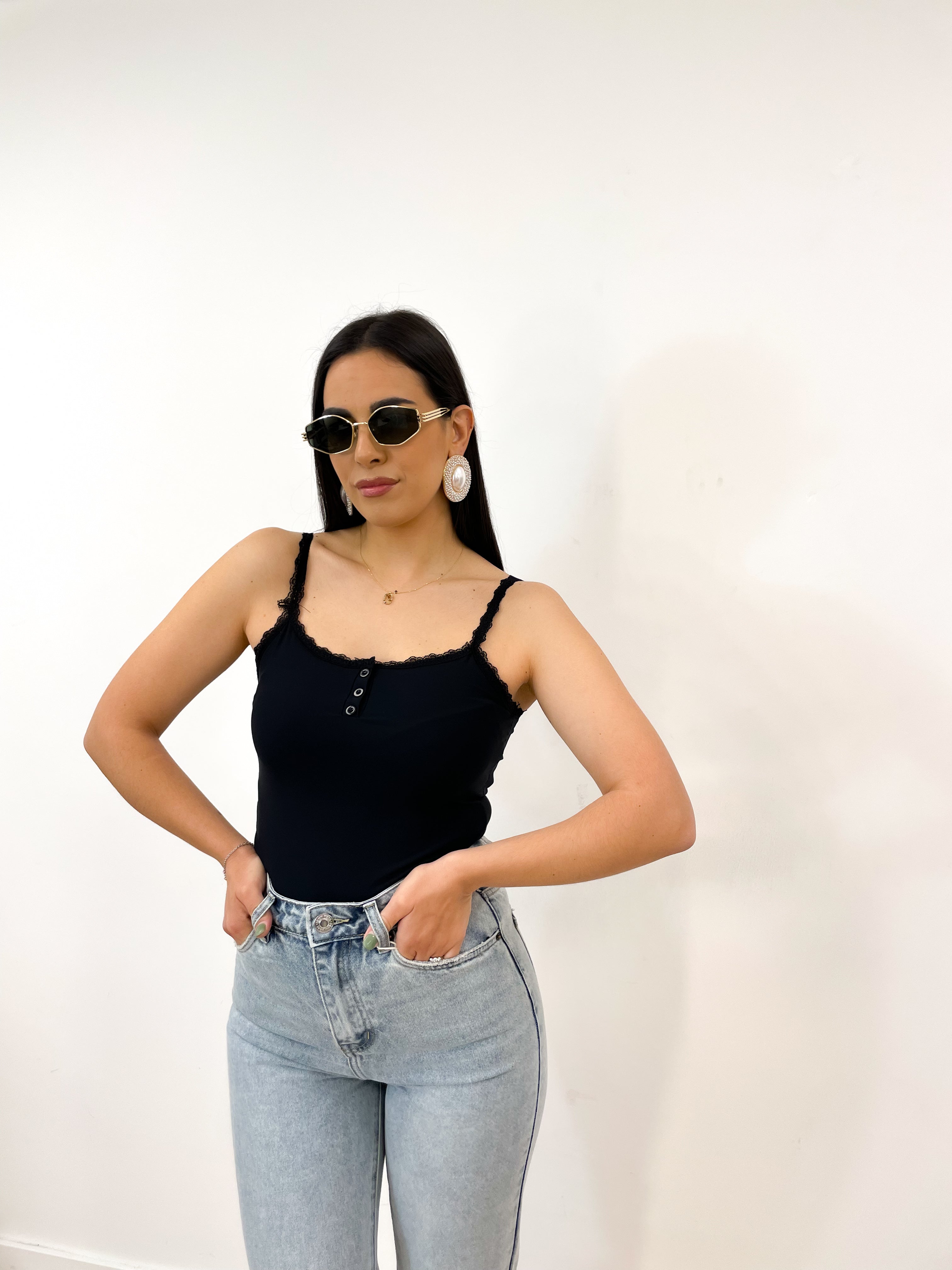 Canotta basic nero