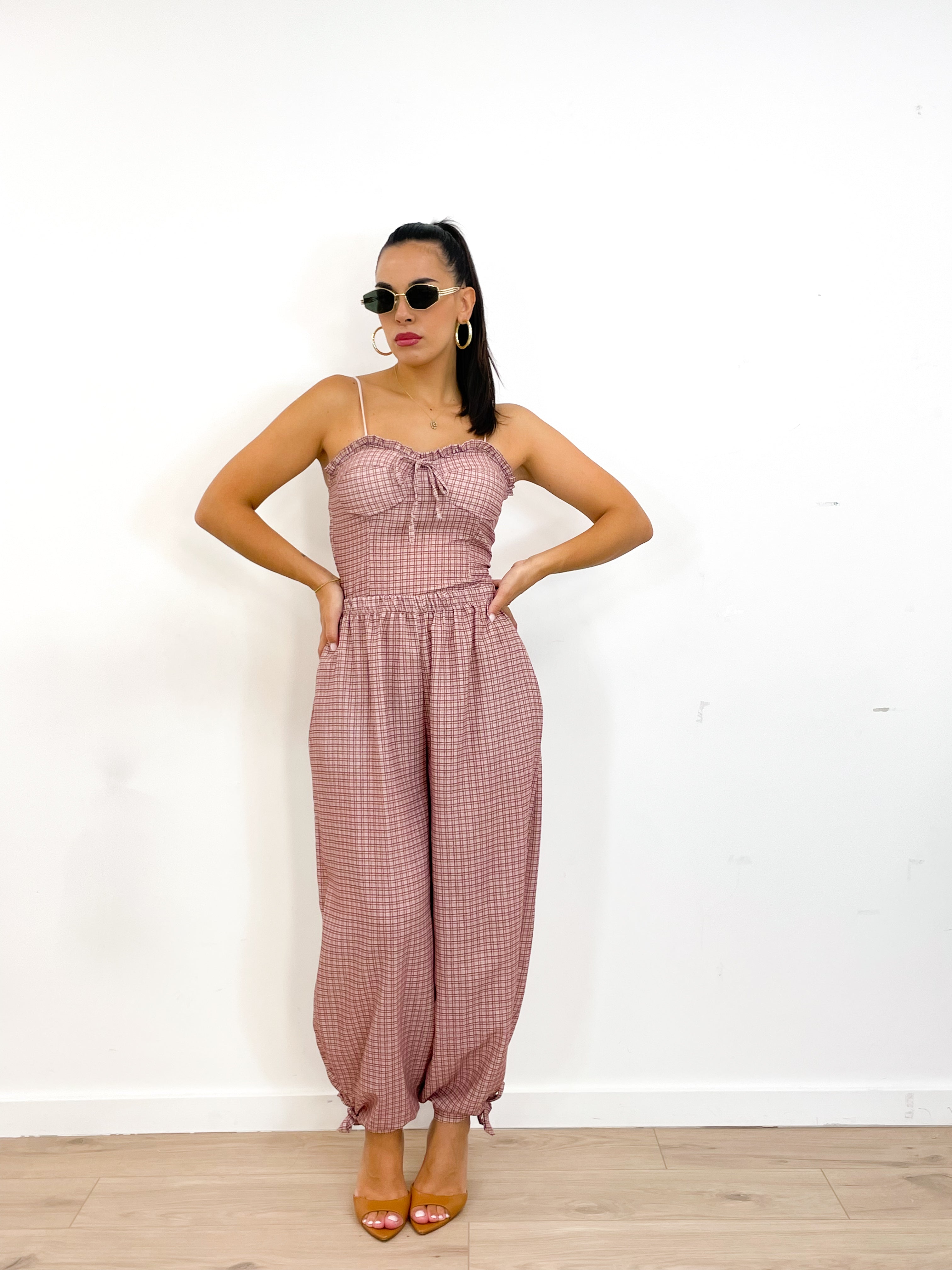 Coordinato BRIGITTE rosa/malva
