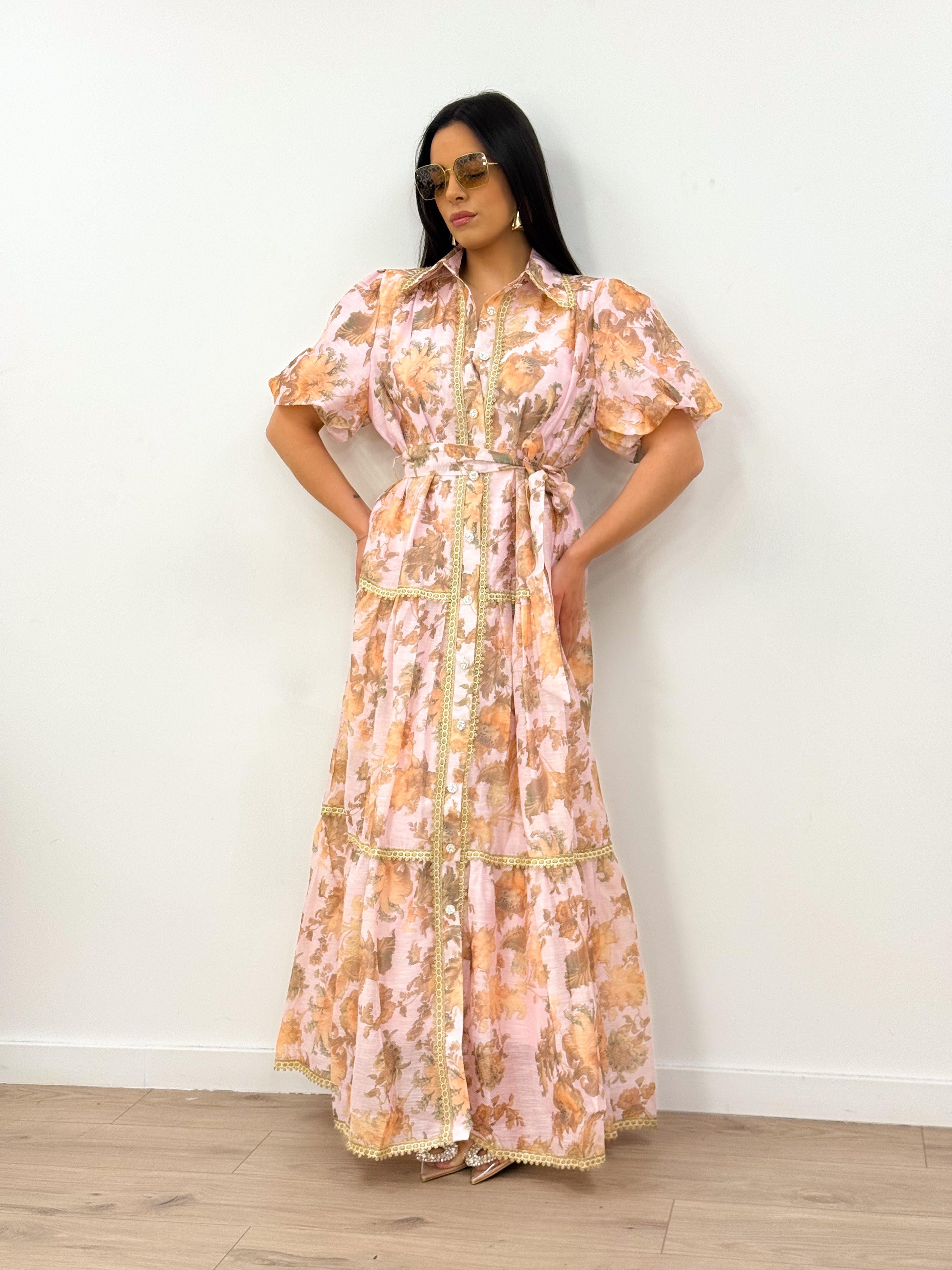 Abito BOHO rosa/ruggine