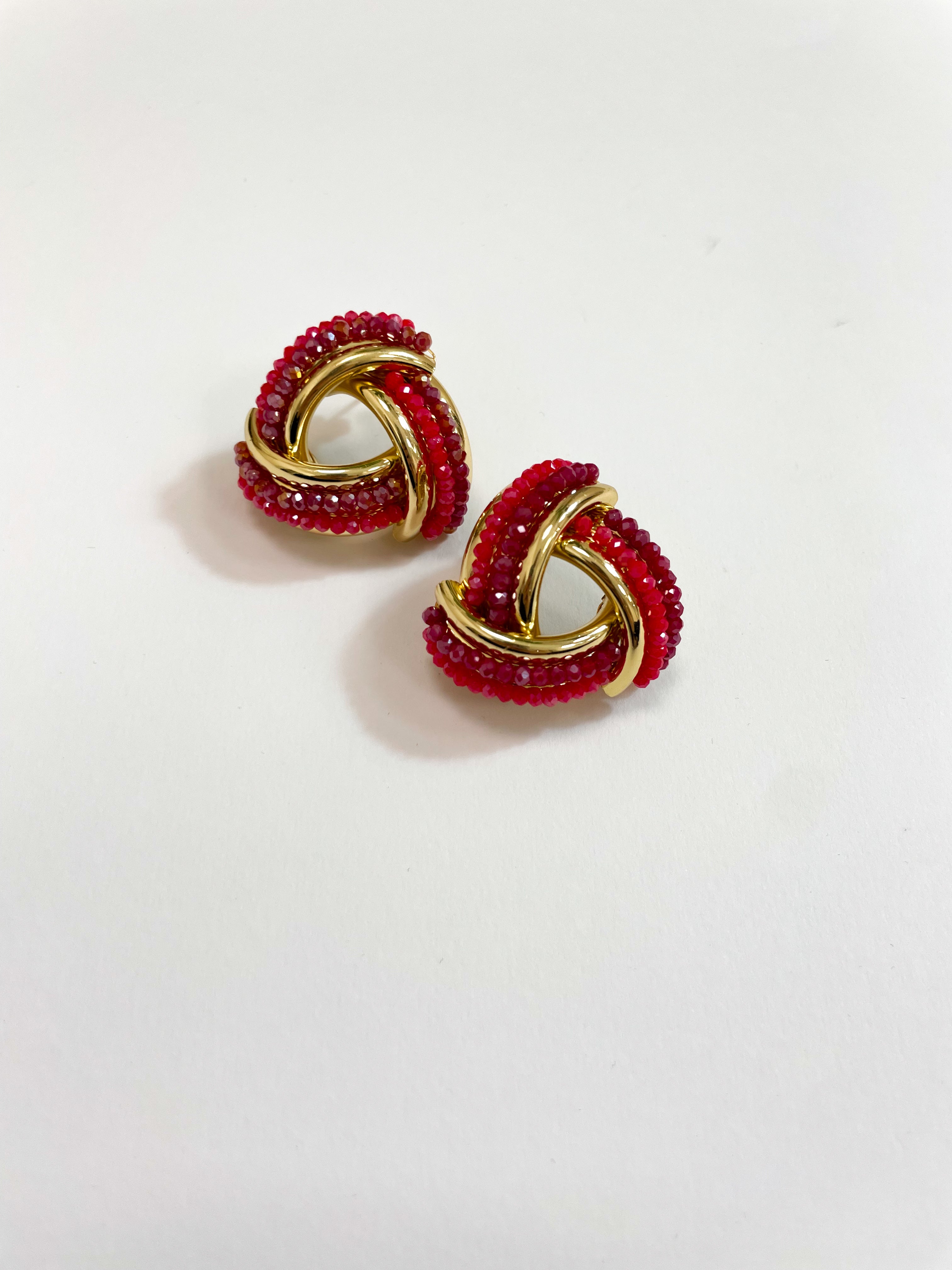 Orecchini INTRECCIO rosso