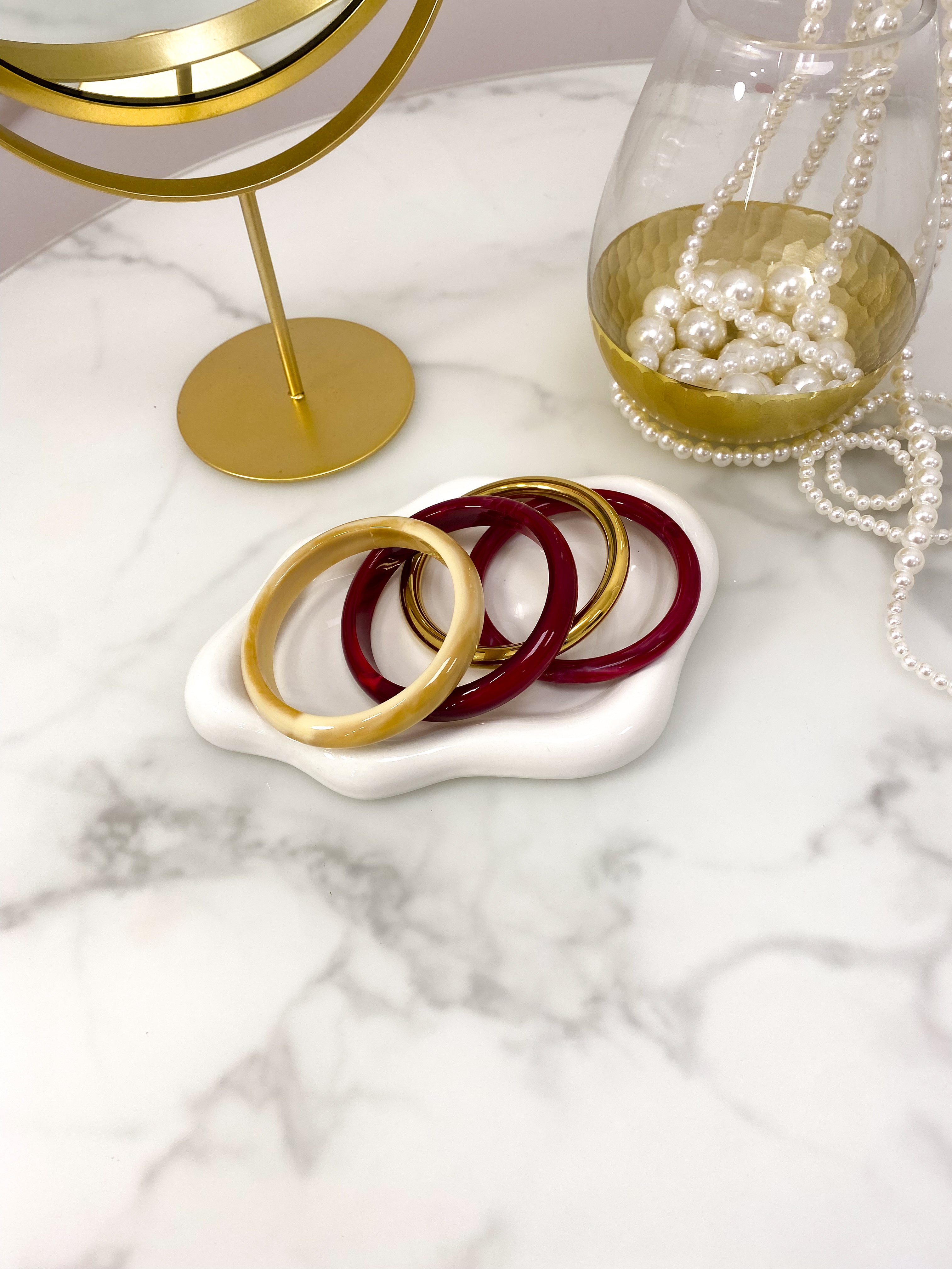 Set Bracciali Bordeaux