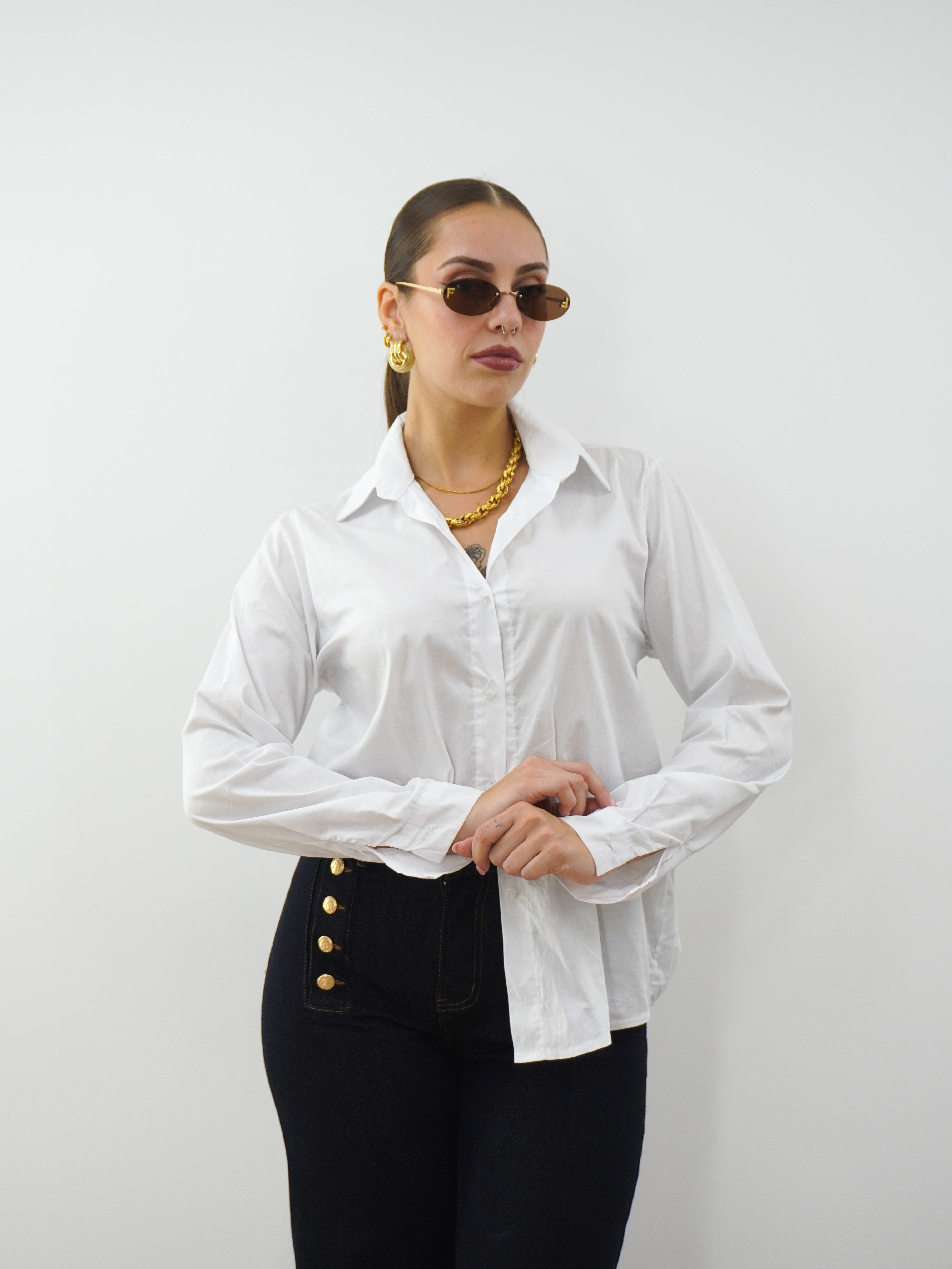Camicia Basic Bianca