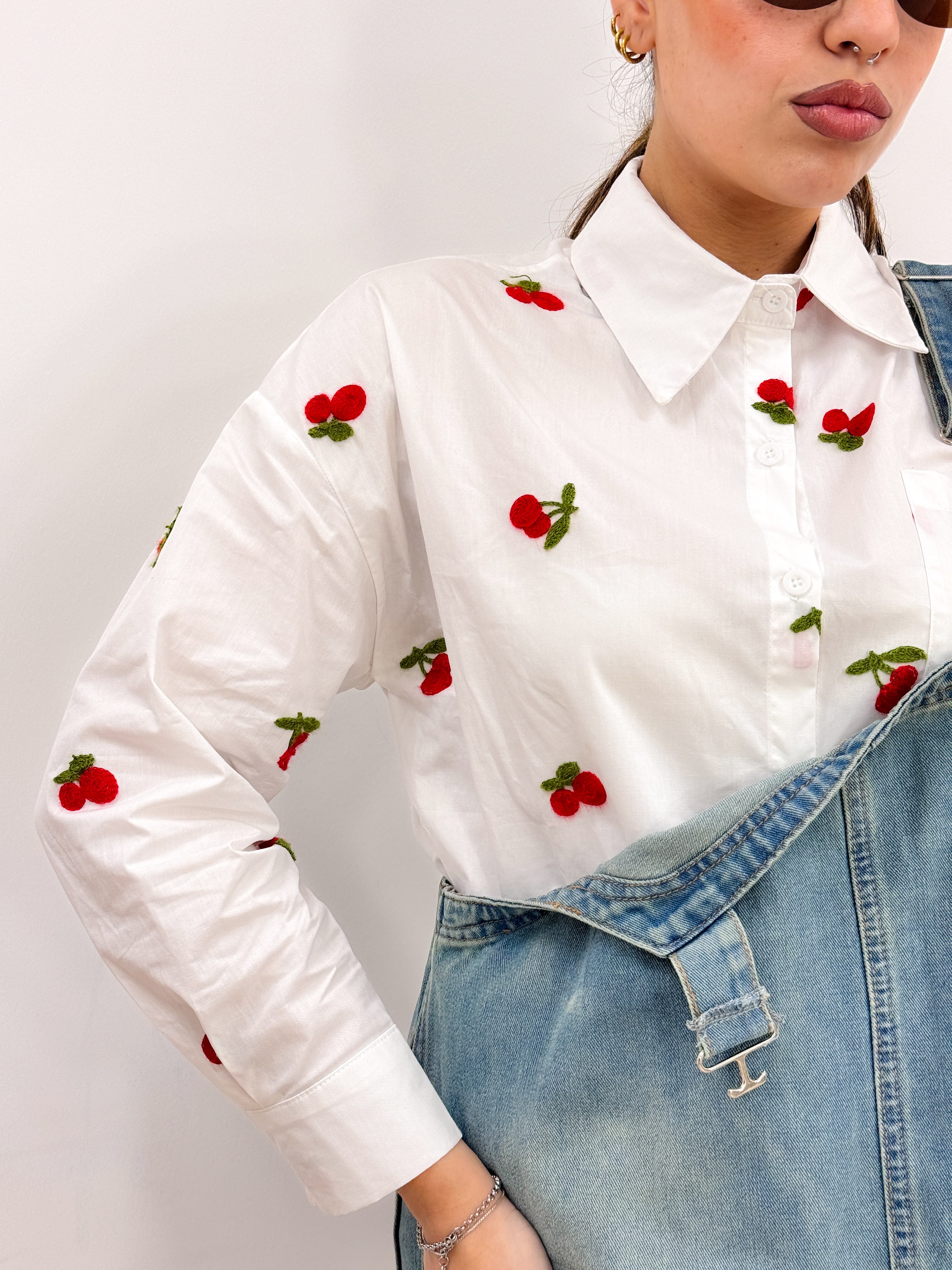 Camicia Cherry BIANCO