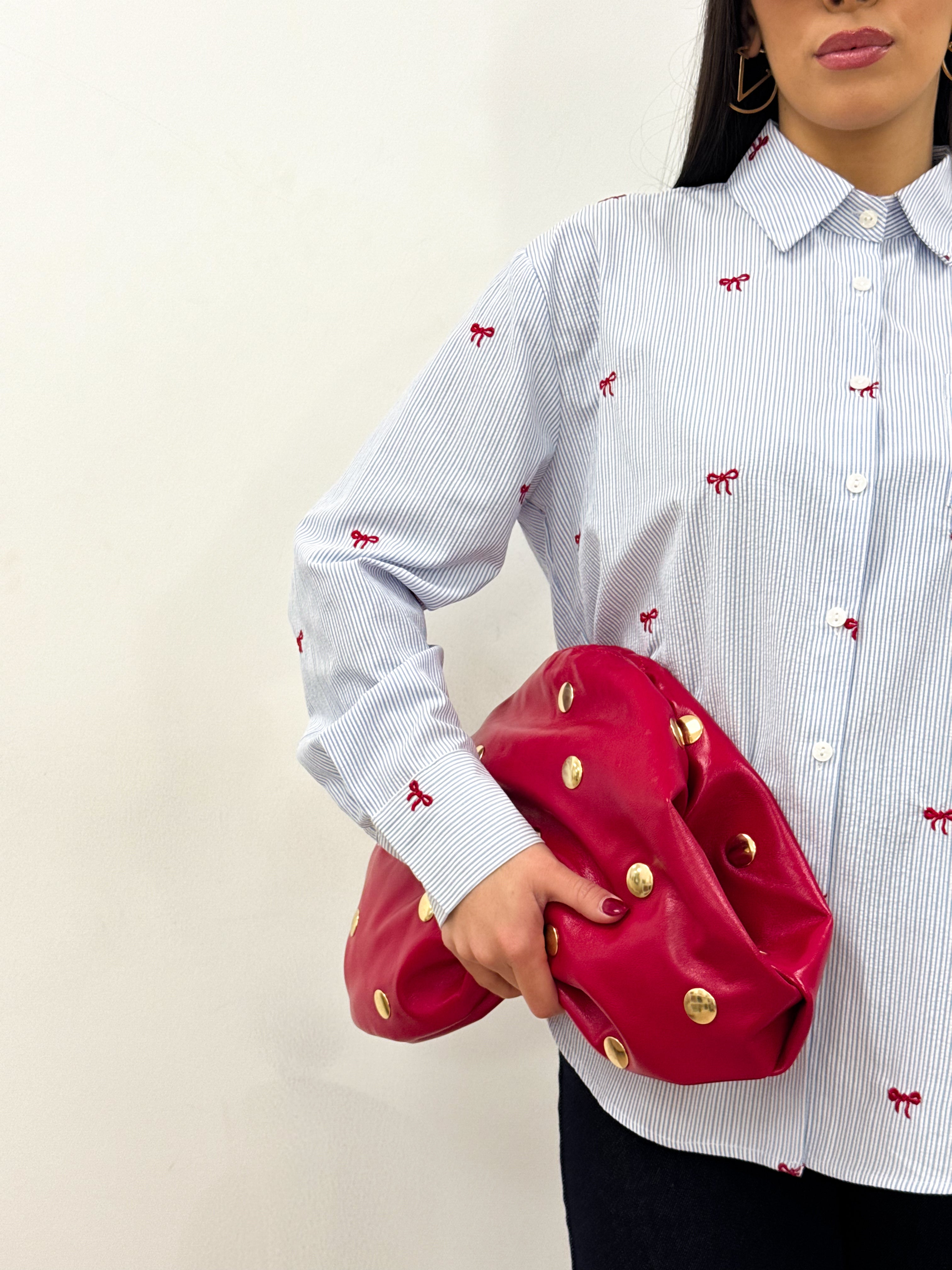 Camicia Flake Celeste