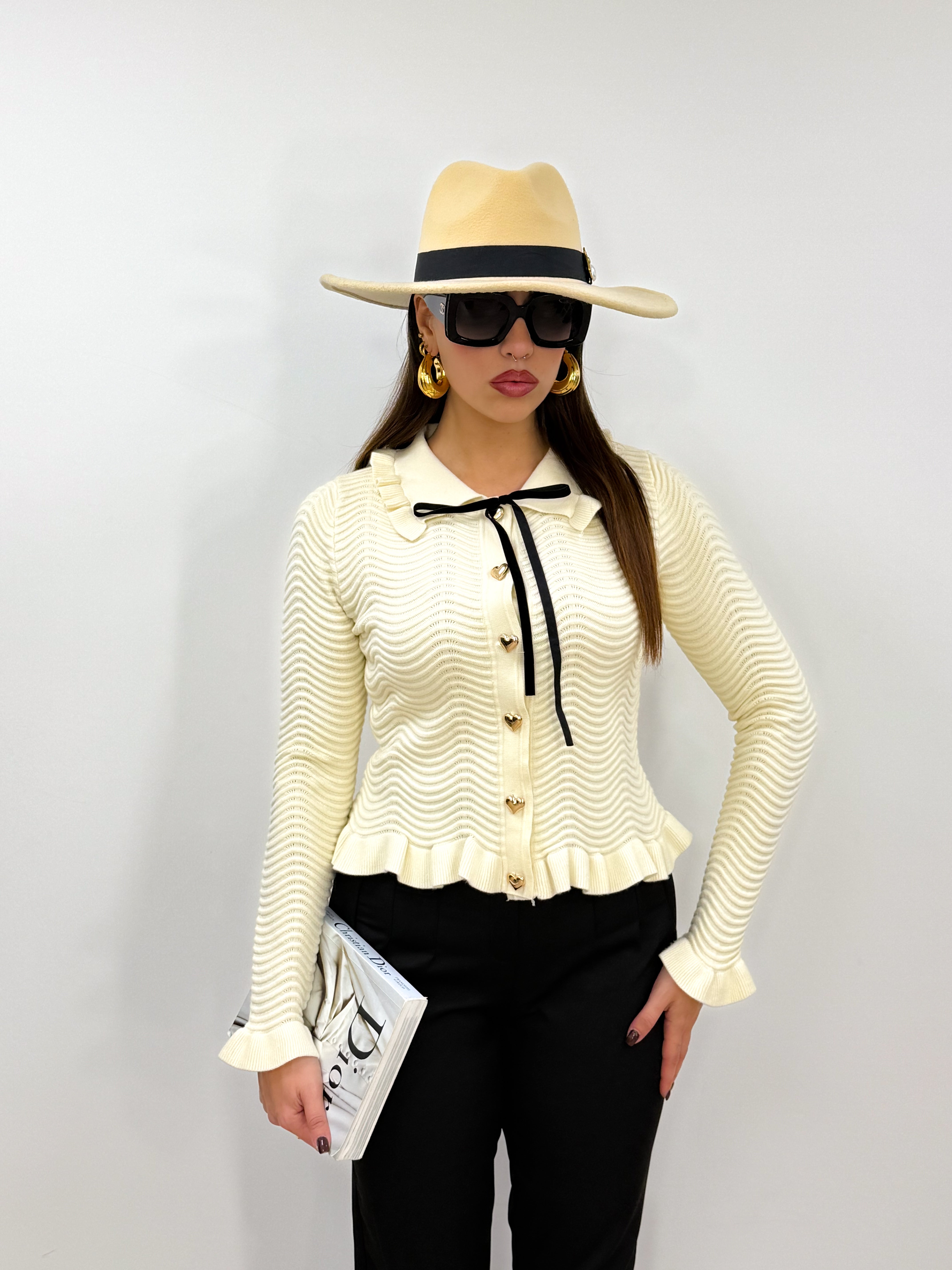 Cardigan Bon Ton Panna