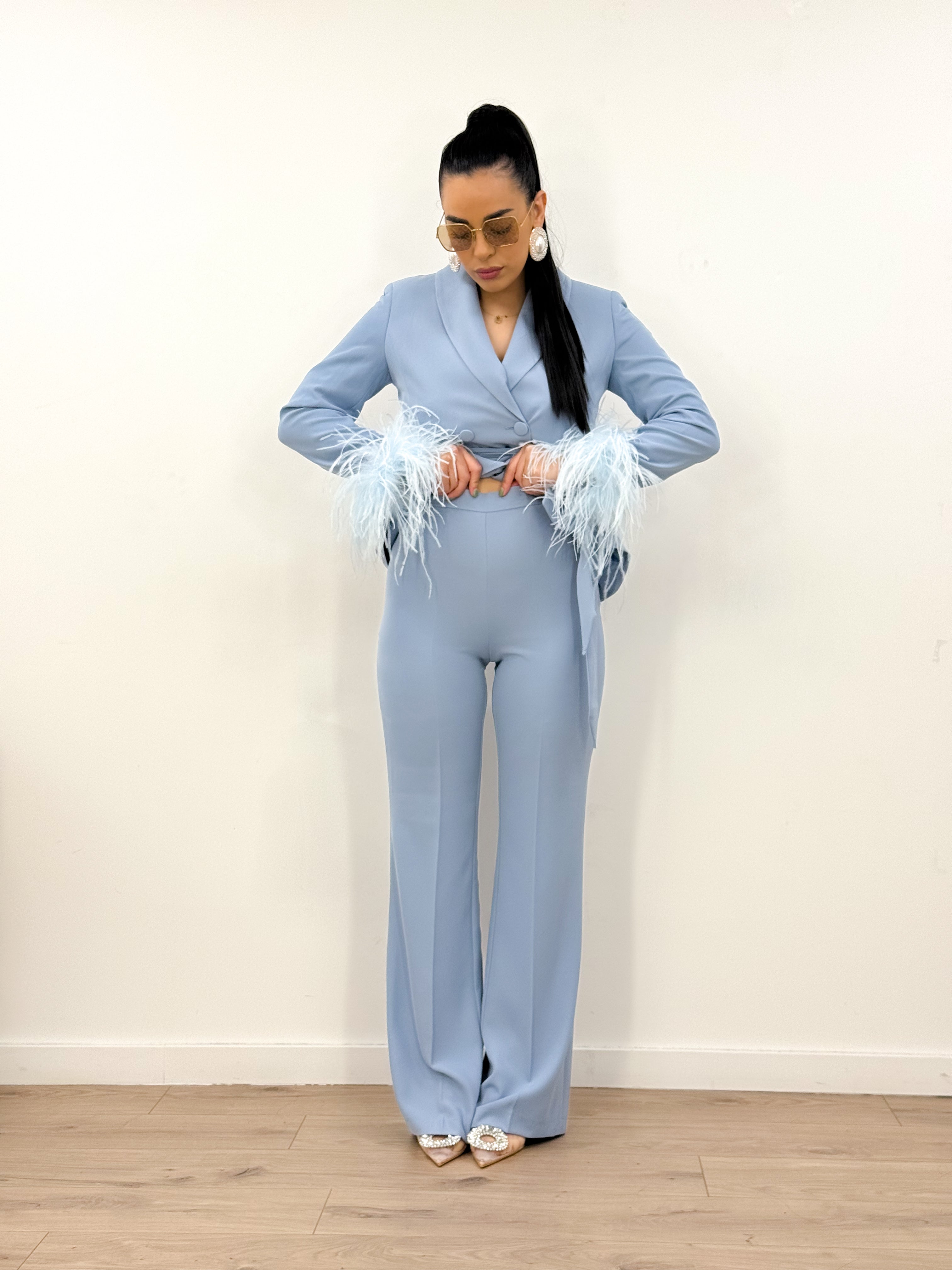 Tailleur ETERNA celeste